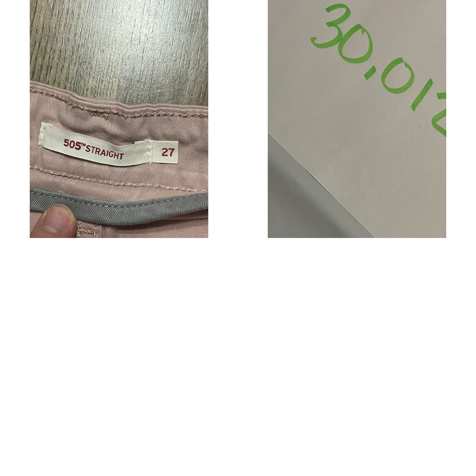 Levi's Levi's Jeans Women's 27 Pink 505 Straight Pockets Regular Denim 28in Inseam Womens Size 27" / US 4 / IT 40 - 8 Thumbnail