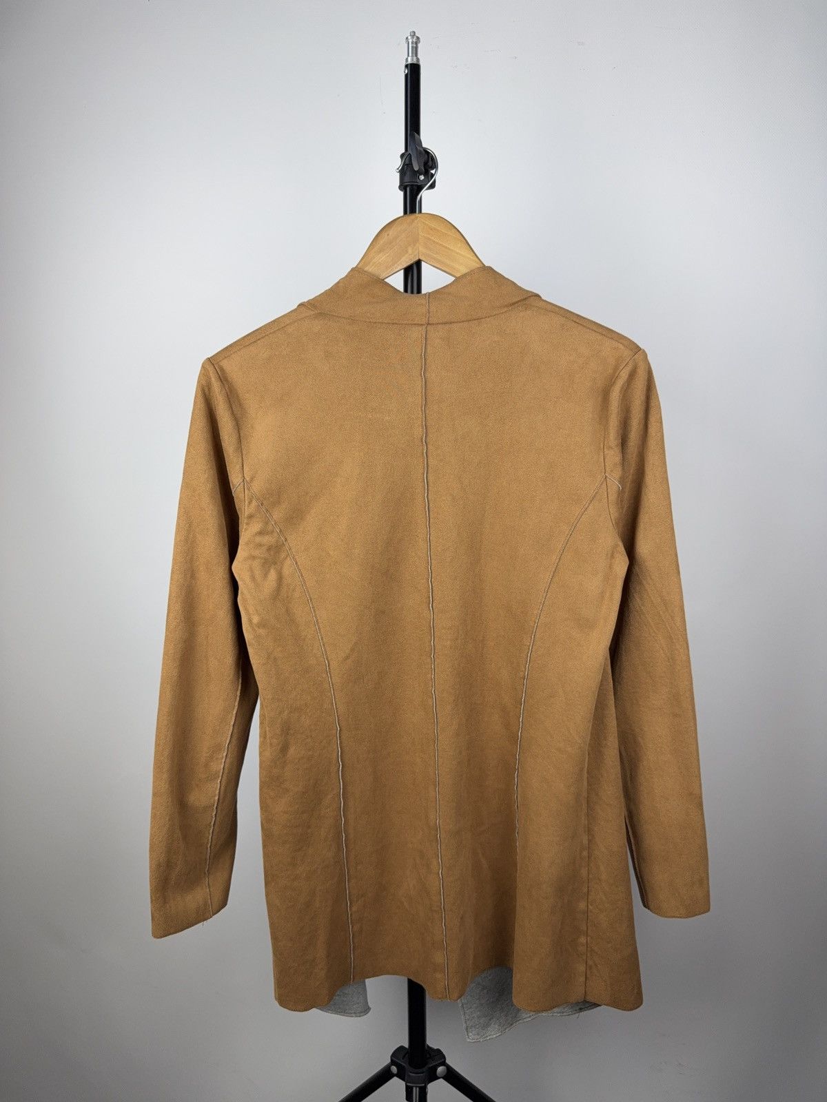 Designer × Japanese Brand × Vintage Gypsy Faux Suede Fringe Cardigan Coat – Tan Brown S Size S / US 4 / IT 40 - 7 Thumbnail