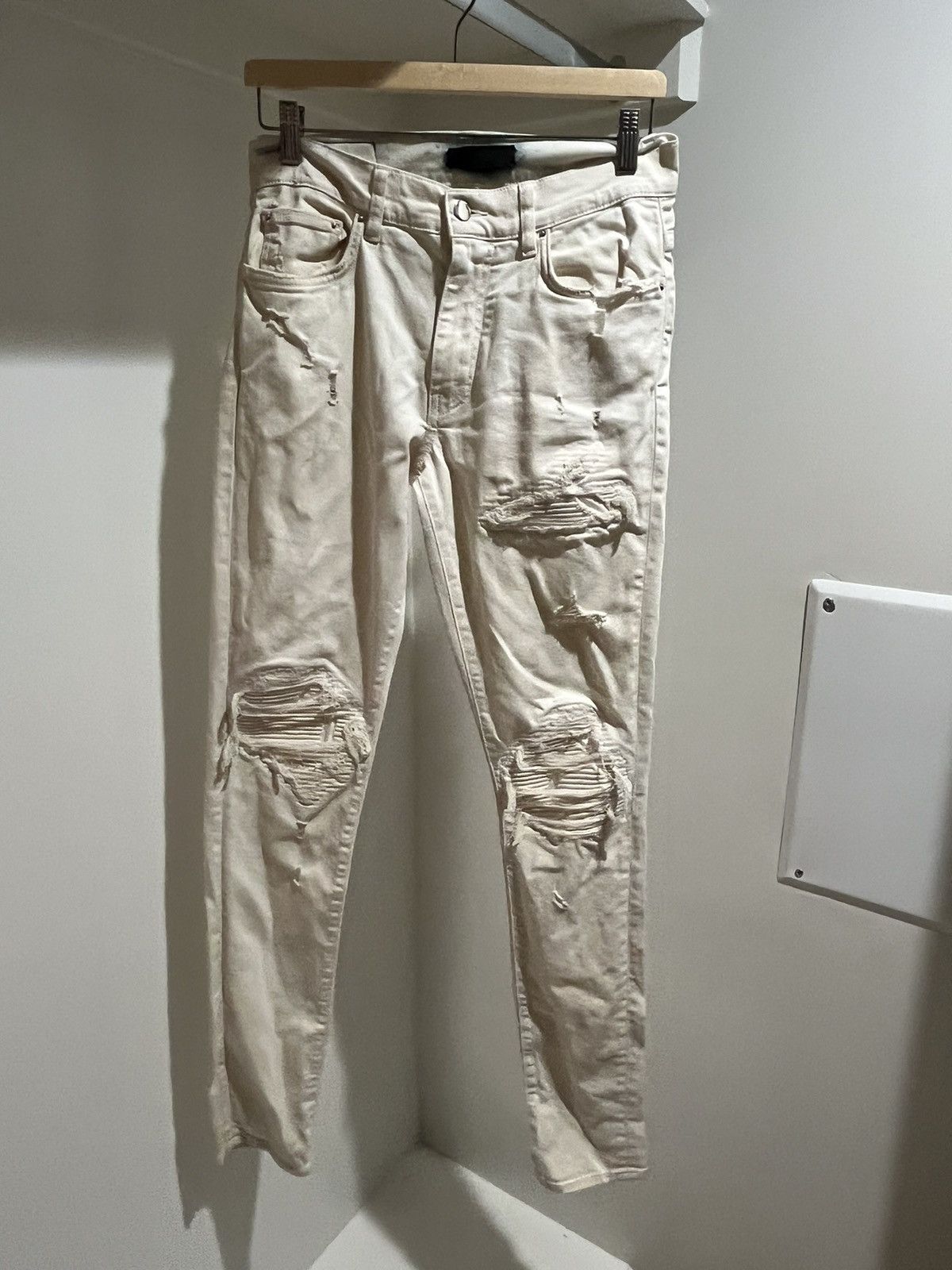 Amiri Amiri Denim jeans off white Size US 29 - 1 Thumbnail