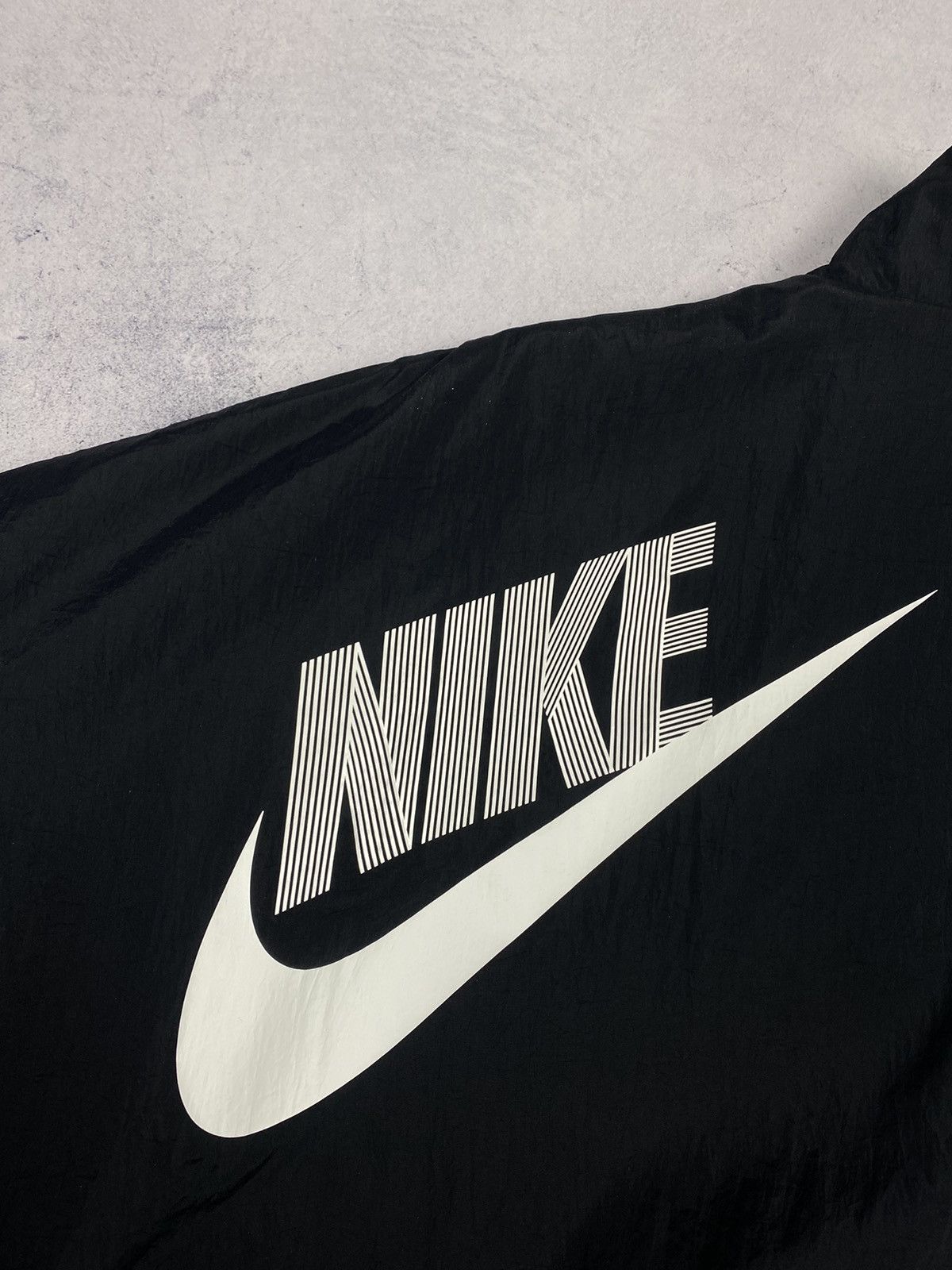 Nike New Nike Swoosh Big Logo Nylon Y2K Drill Jacket Bomber Size S / US 4 / IT 40 - 14 Thumbnail