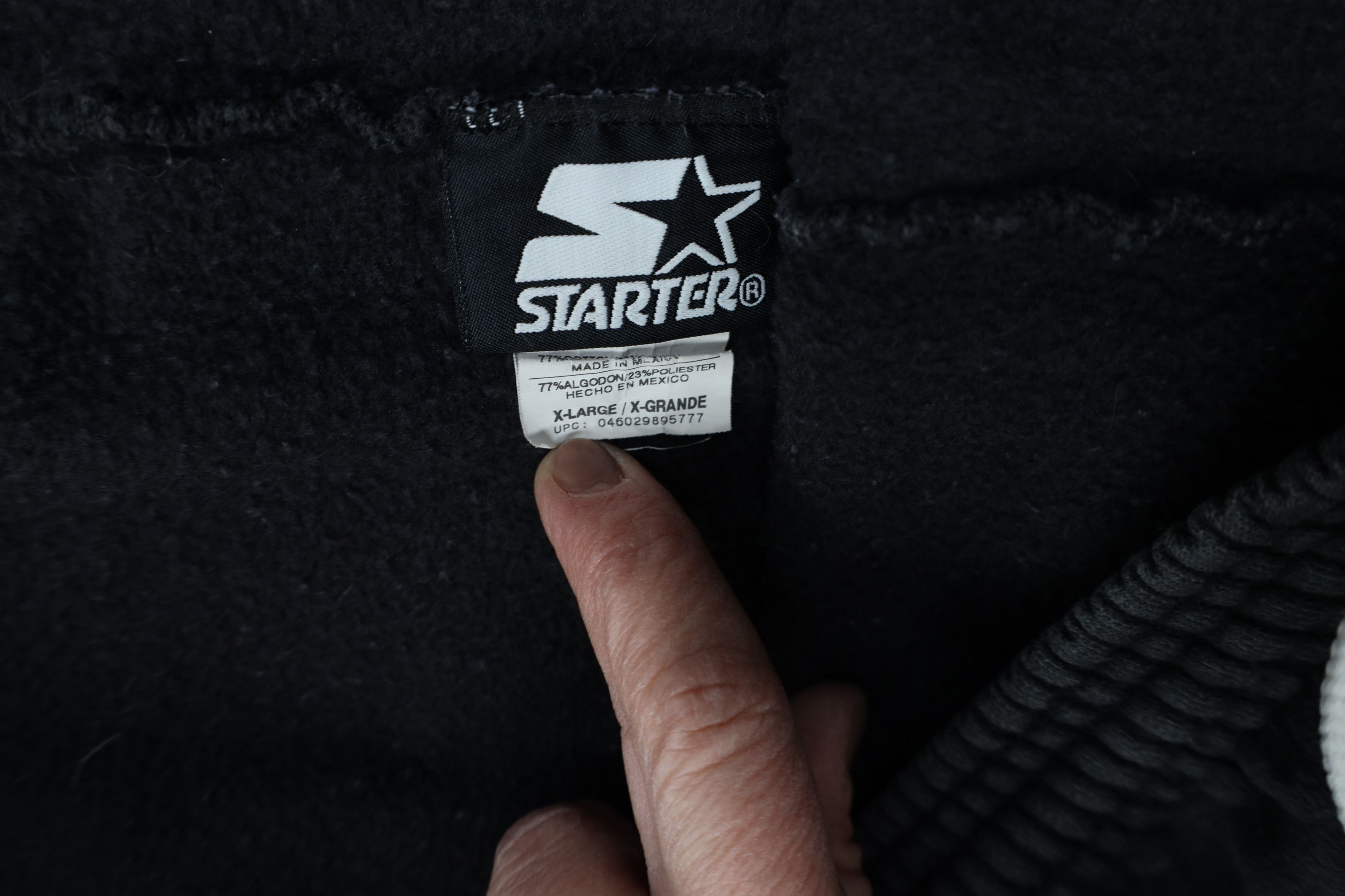 Starter Vintage 90s Starter Heavyweight Sweatpants Joggers Black Size US 38 / EU 54 - 9 Thumbnail