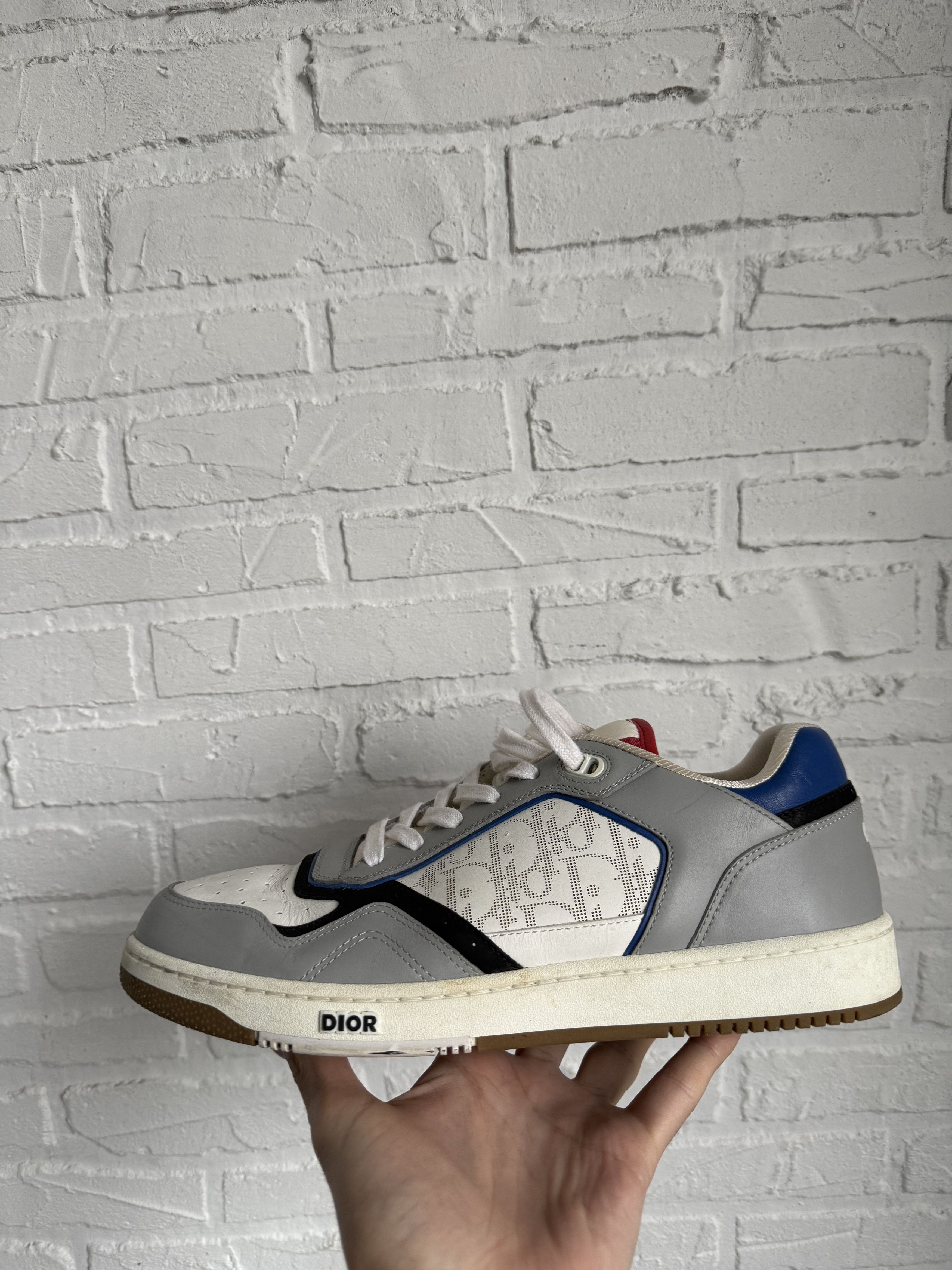 Dior Dior B27 white gray low sneakers Size US 11 / EU 44 - 11 Thumbnail