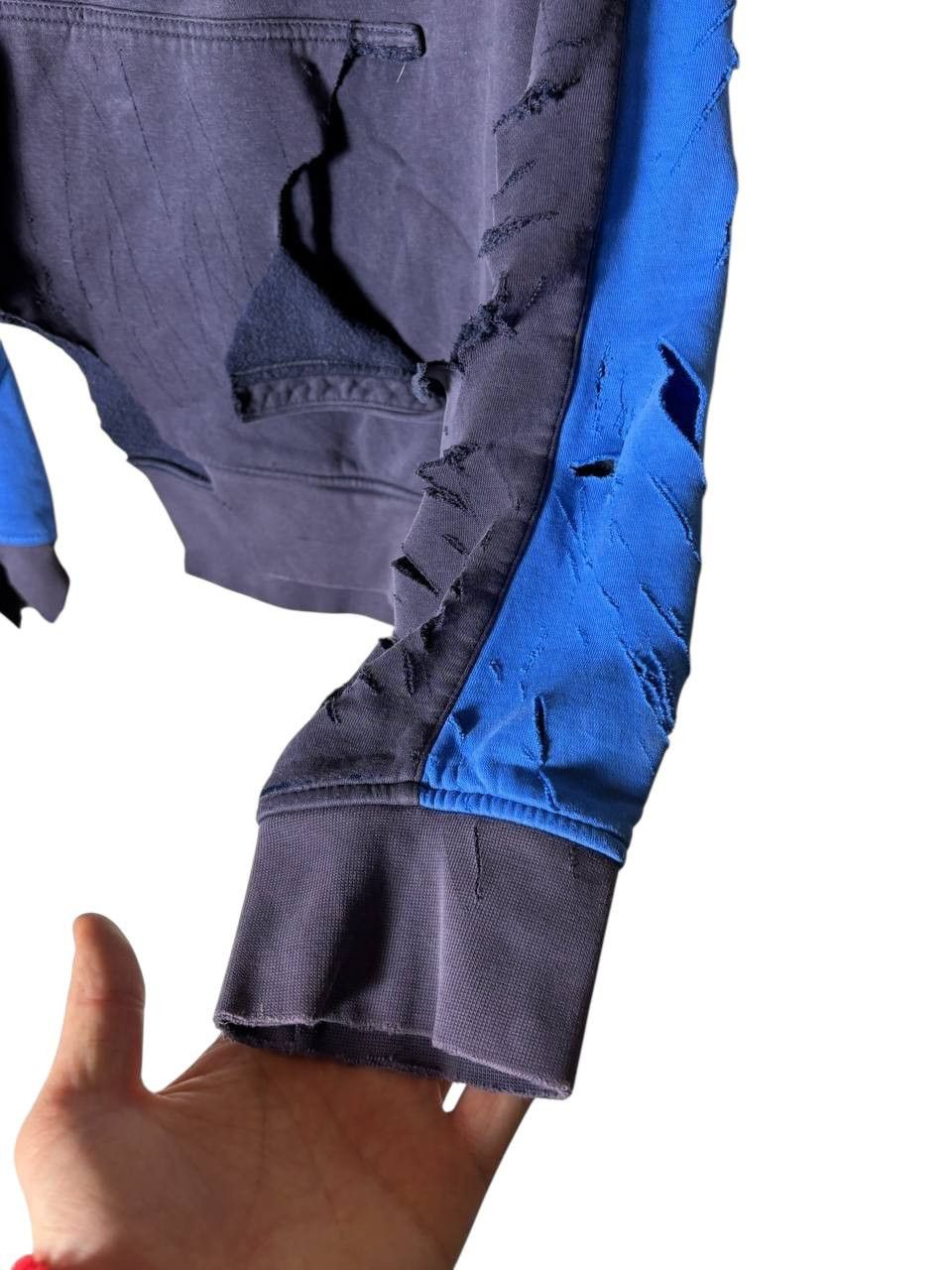 Designer Custom 1 of 1 NIKE CRAZY DISTRESSED HOODIE Vintage Size US M / EU 48-50 / 2 - 14 Thumbnail