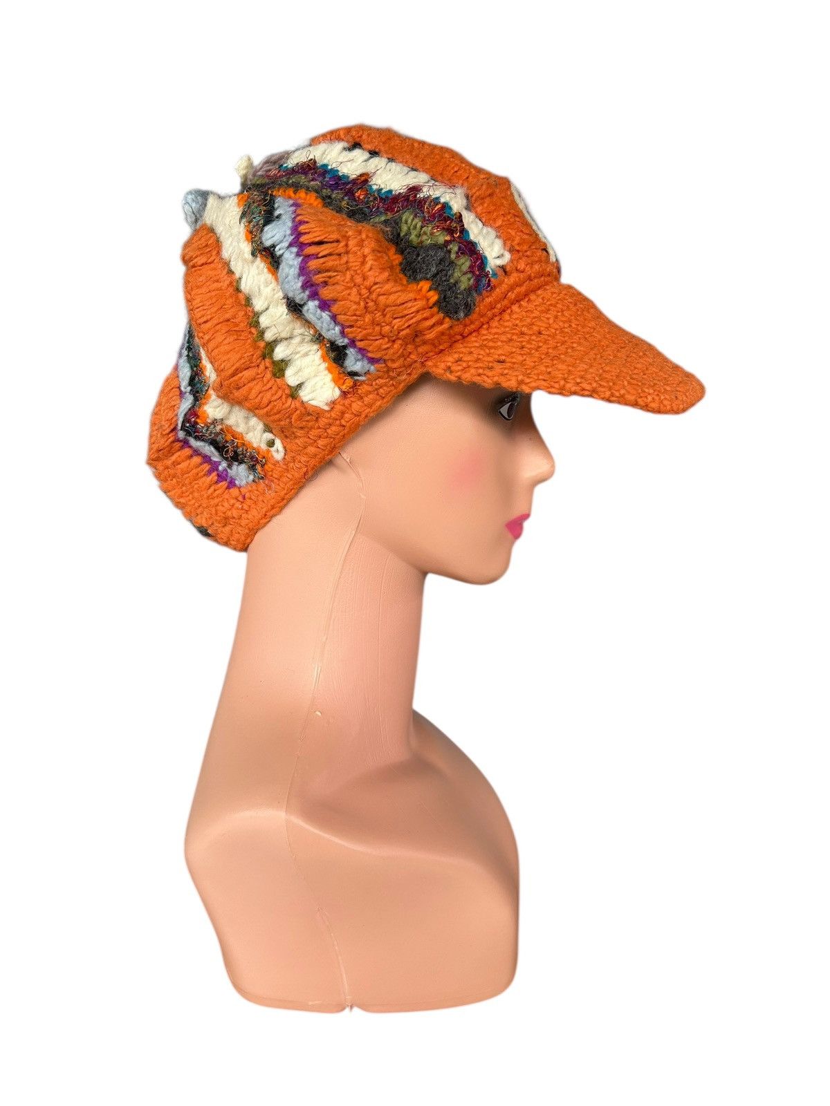 Japanese Brand × Kapital × Vintage Rare Crochet Knitted Handmade Custom Japanese Style big Hats Size ONE SIZE - 7 Thumbnail