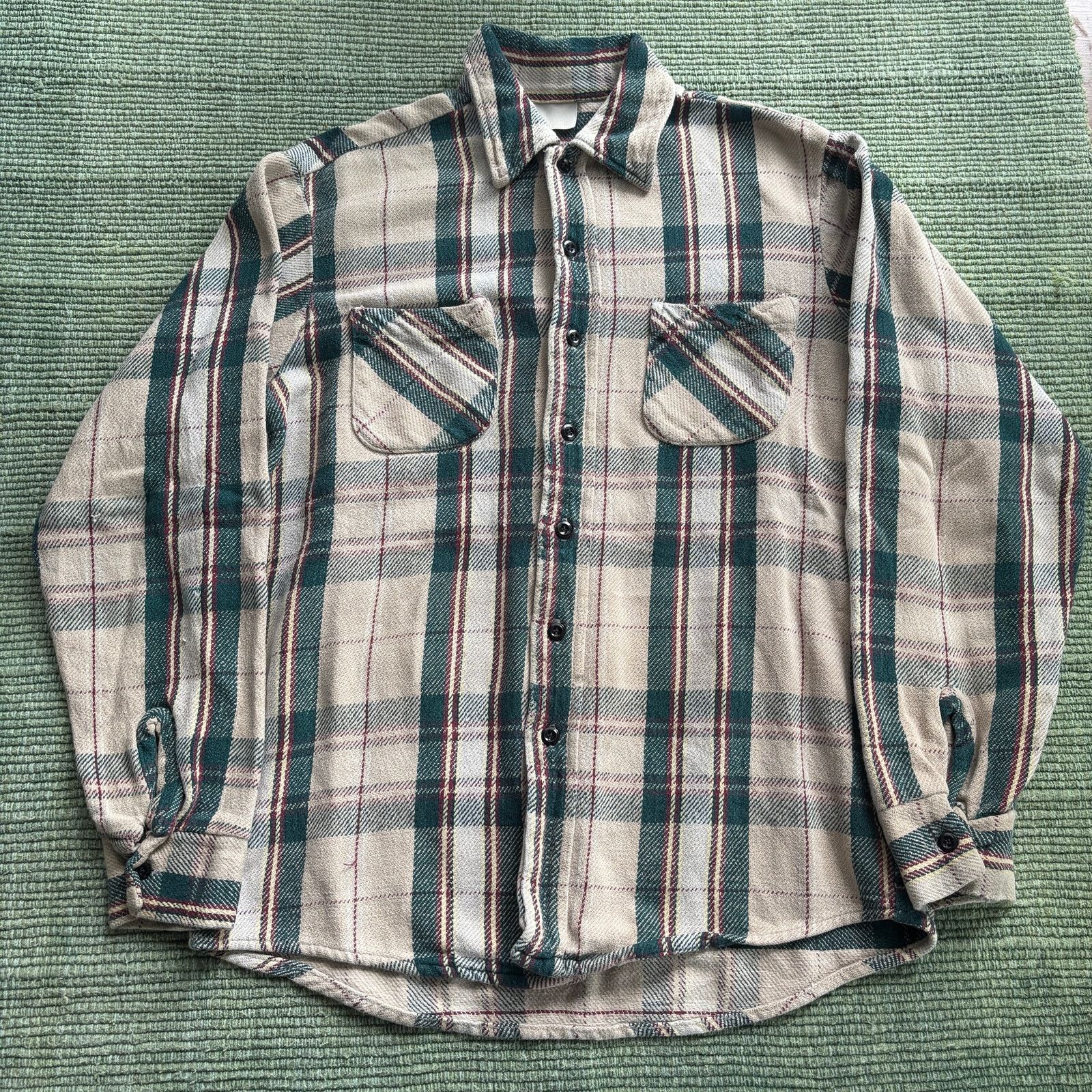 Vintage Vintage 1970s Cotton Plaid Flannel Shirt KingsRoad Sz M/L Size US M / EU 48-50 / 2 - 1 Thumbnail
