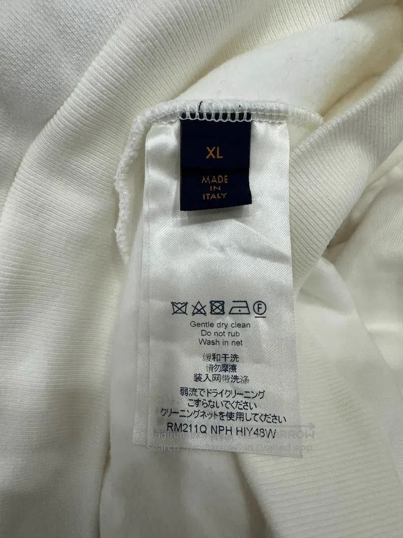 Louis Vuitton Louis Vuitton White Hooded Long Sleeve Sweatshirt Size US XL / EU 56 / 4 - 7 Thumbnail