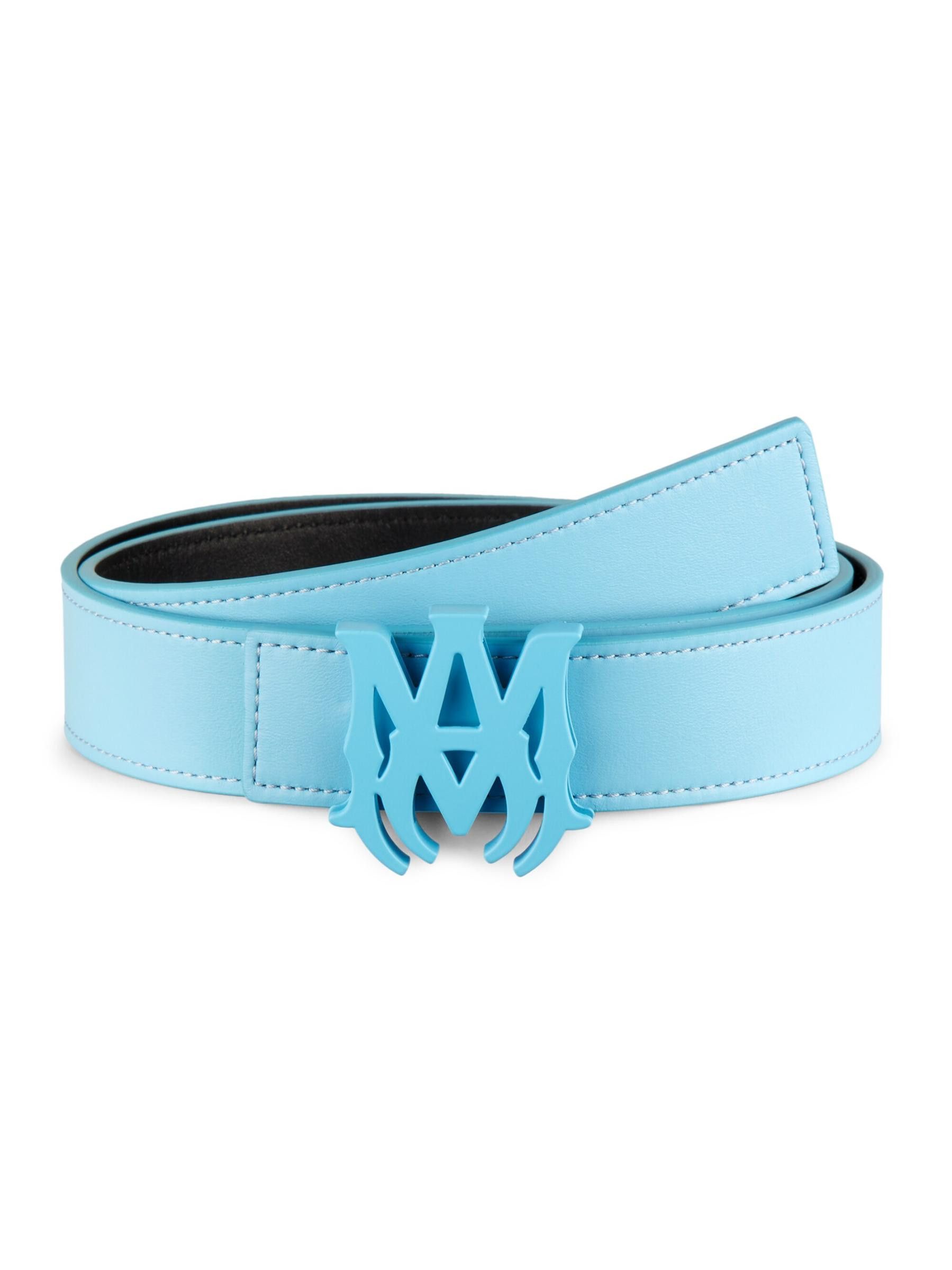 Amiri oc11z0325 Size: 110 / MA Buckle Leather Reversible Belt Size 42 - 2 Thumbnail