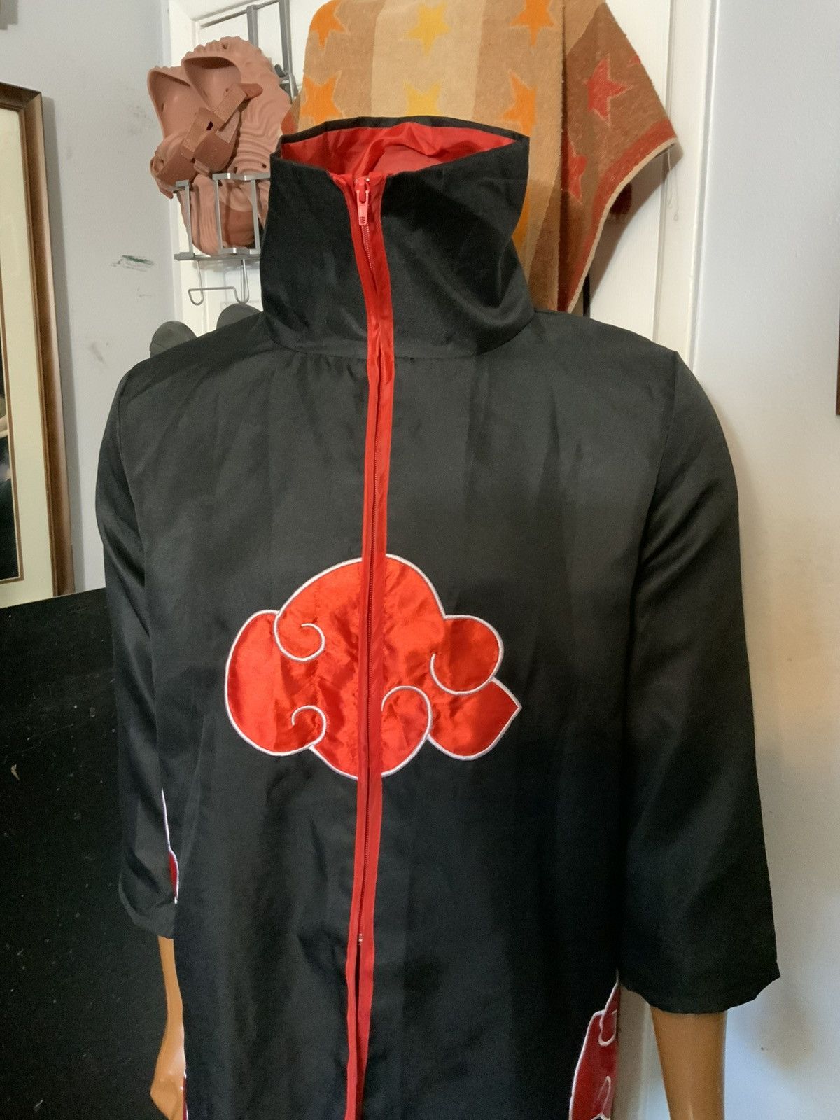 Other Naruto Akatsuki Red Cloud Anime Manga Cosplay Cloak Jacket Size US S / EU 44-46 / 1 - 8 Thumbnail