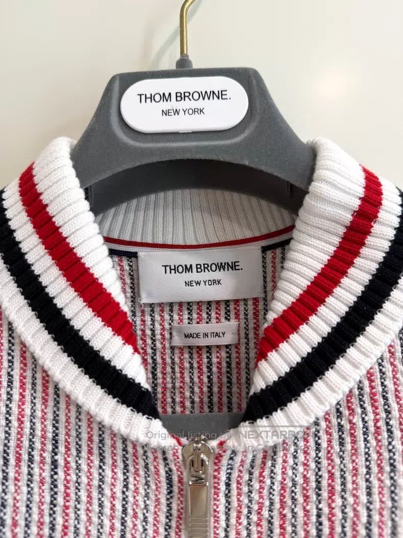 Thom Browne Thom Browne Contrast Striped Knit Blazer Size US M / EU 48-50 / 2 - 2 Thumbnail