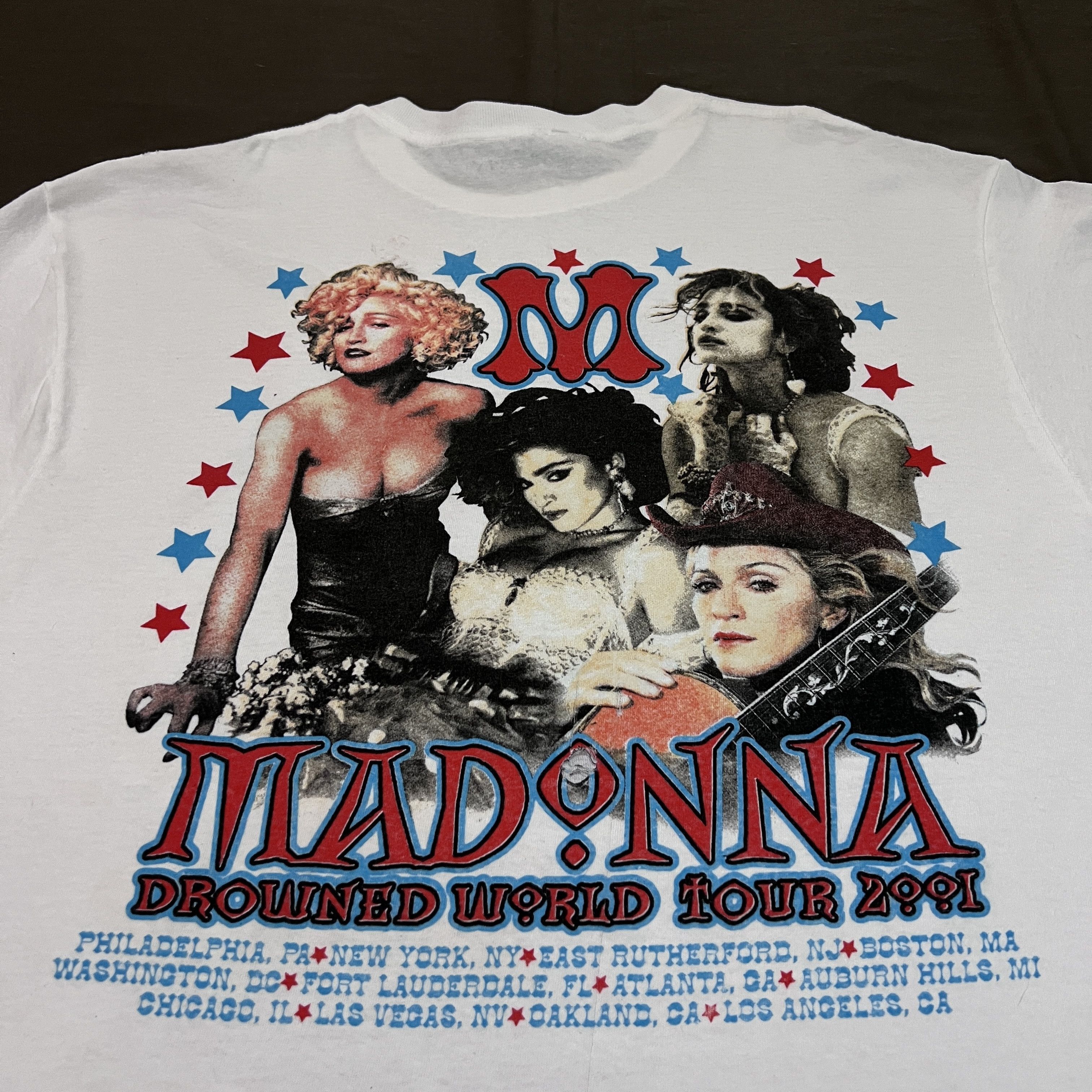 Band Tees Vintage 90s Madonna Drowned World Tour Promo Tee XL Size US XL / EU 56 / 4 - 11 Thumbnail