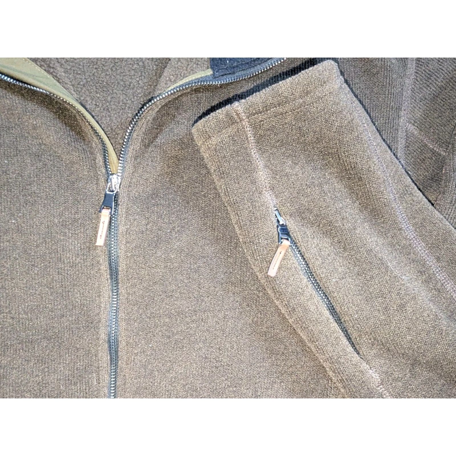 Polo Ralph Lauren VINTAGE Polo Ralph Lauren Jacket Mens XL Brown Fleece Full Zip Pheasant Size US XL / EU 56 / 4 - 3 Thumbnail