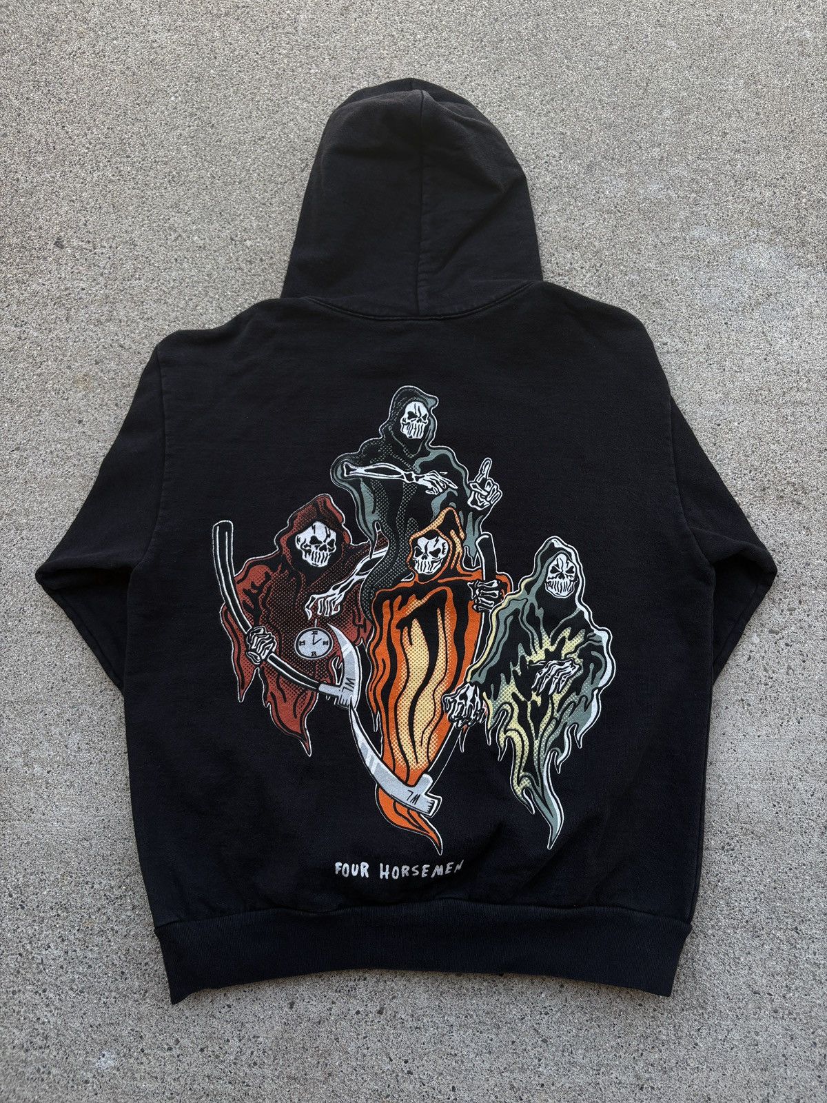 2020 Warren Lotas Black “The Four Horsemen” Hoodie Size XL