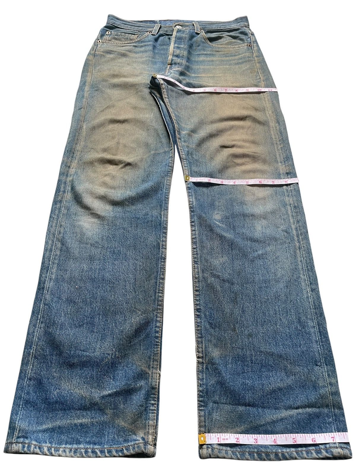 Levi's Vintage 90s Levis 501 Mud Wash Distressed Loose Jeans Size US 31 - 13 Thumbnail