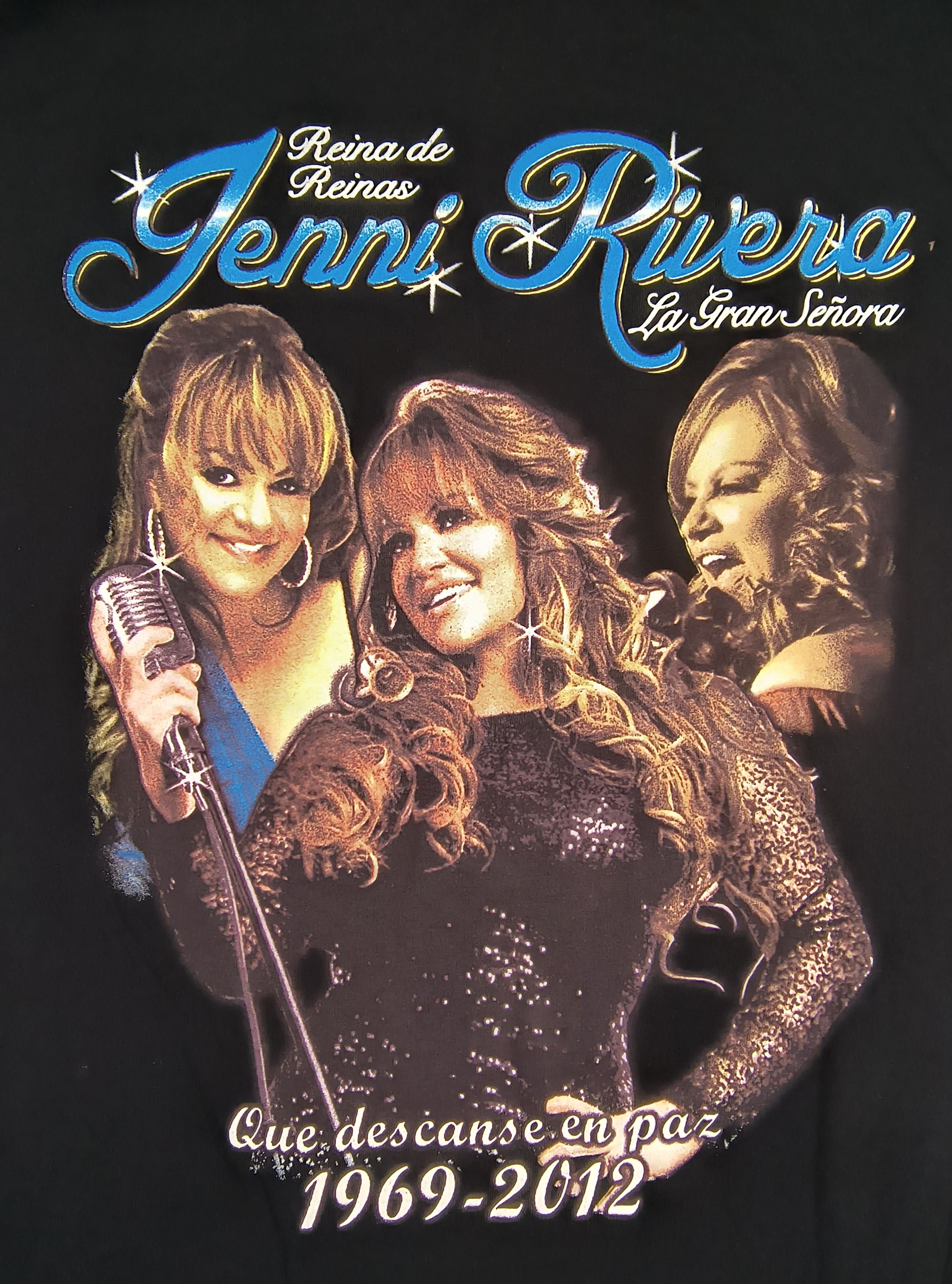 AAA In memory of Jenni Rivera 1969 - 2012 tee Size US M / EU 48-50 / 2 - 1 Thumbnail