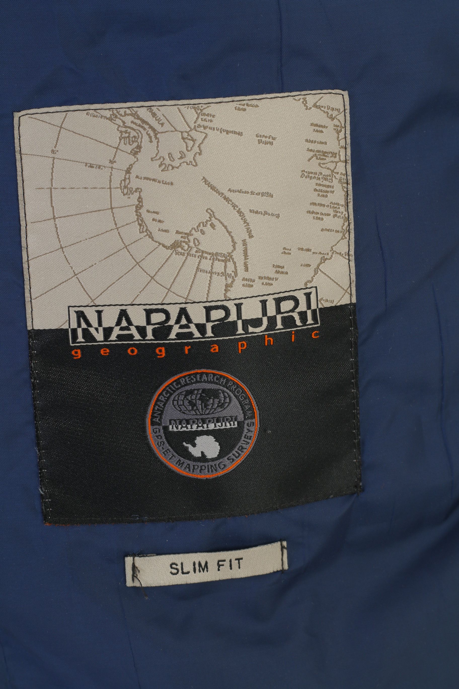 Napapijri Napapijri Men L Vest Navy Padded Full Zipper 10556 Size US L / EU 52-54 / 3 - 5 Thumbnail