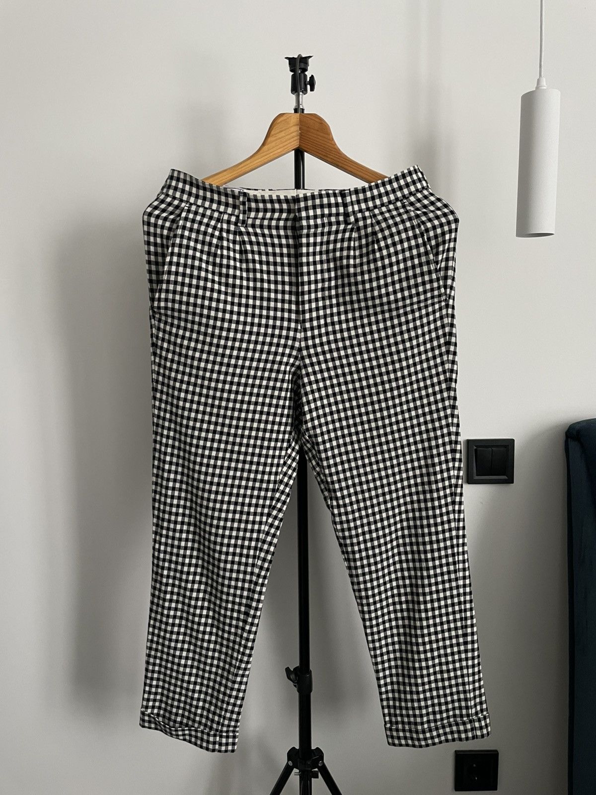 AMI AMI Alexandre Mattiussi Black/White Pants Size 25" / US 0 / IT 36 - 1 Thumbnail