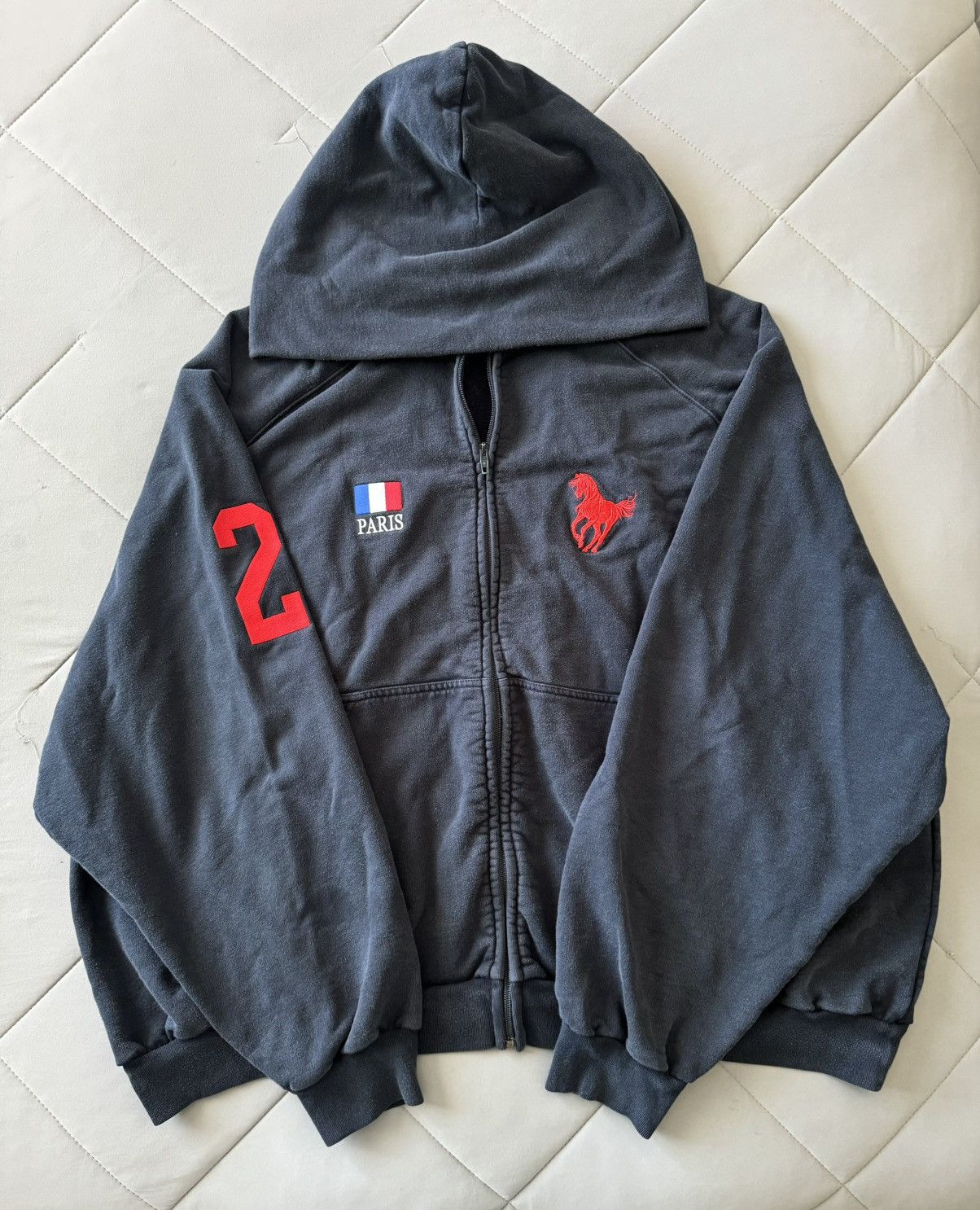 Balenciaga × Kanye West × Yeezy YZY x GAP zip up hoodie Navy XL