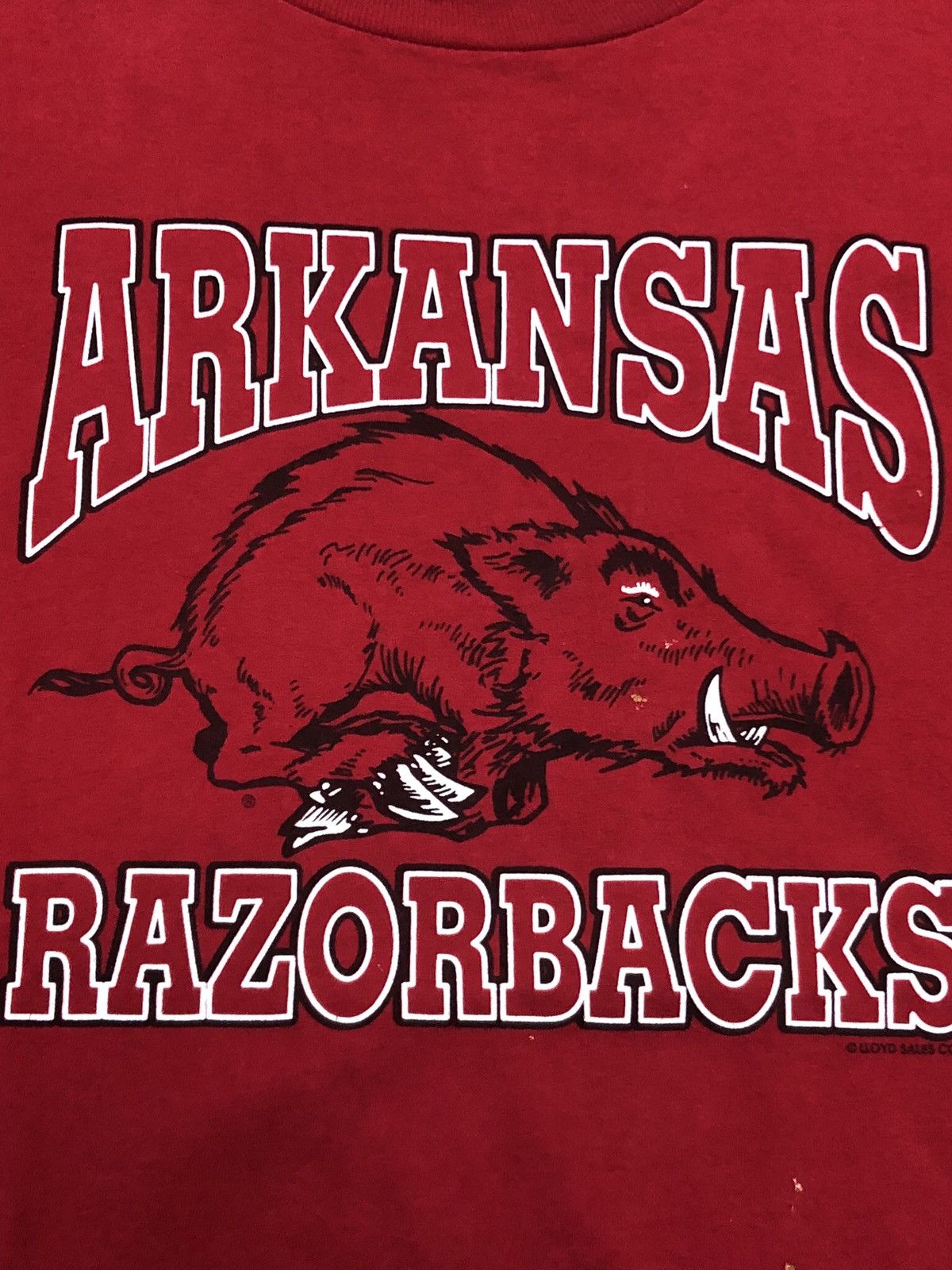Vintage 90s Arkansas Razorbacks Tee Size US XL / EU 56 / 4 - 2 Thumbnail