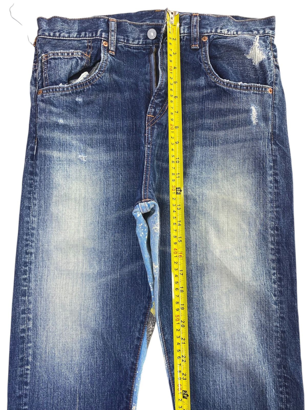 Other Japanese Brand Back Graphic Print Style Baggy Jeans Size US 32 / EU 48 - 6 Thumbnail