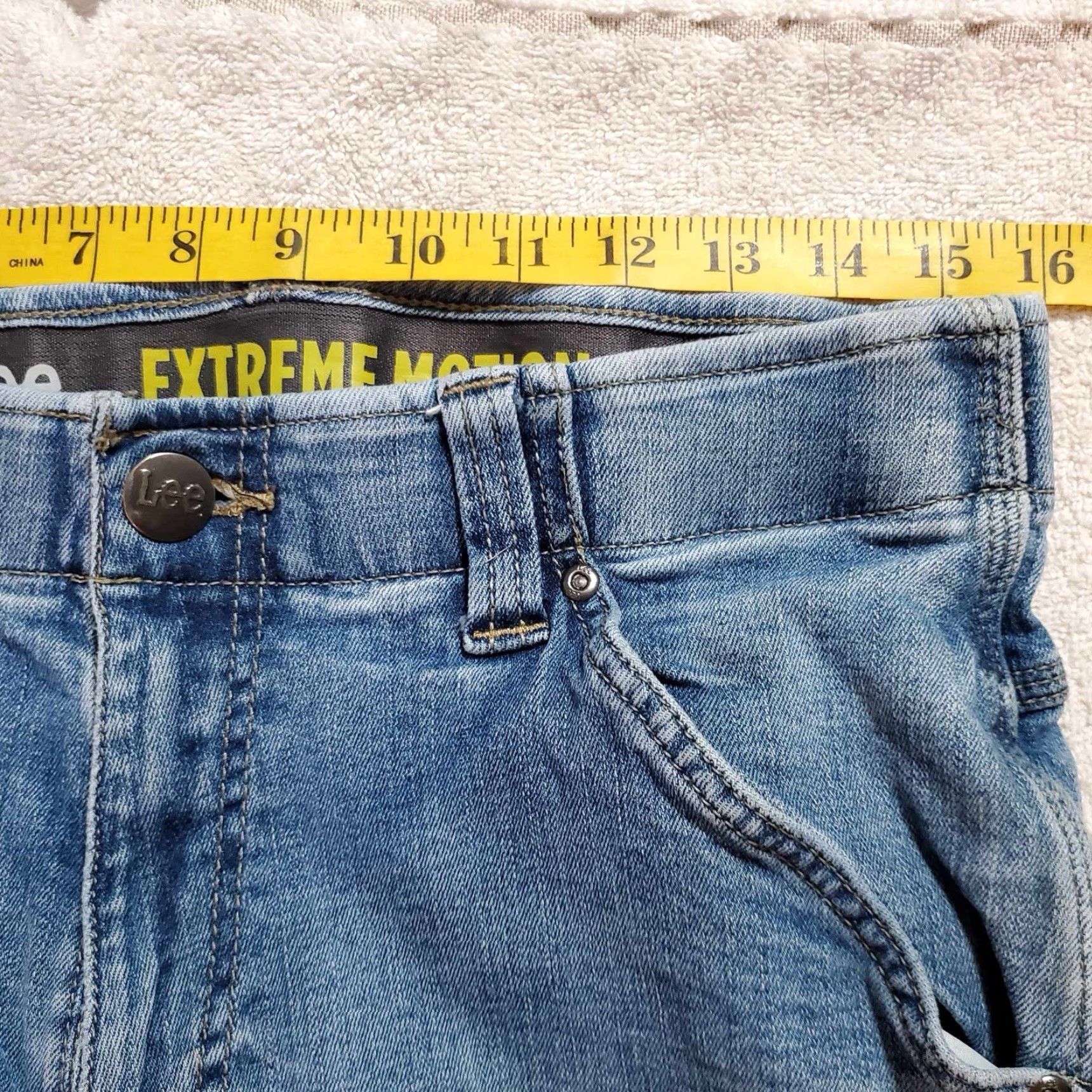 Lee Lee Extreme Motion Jeans Straight Lee 31x32 Regular Men Blue Size US 31 - 4 Thumbnail