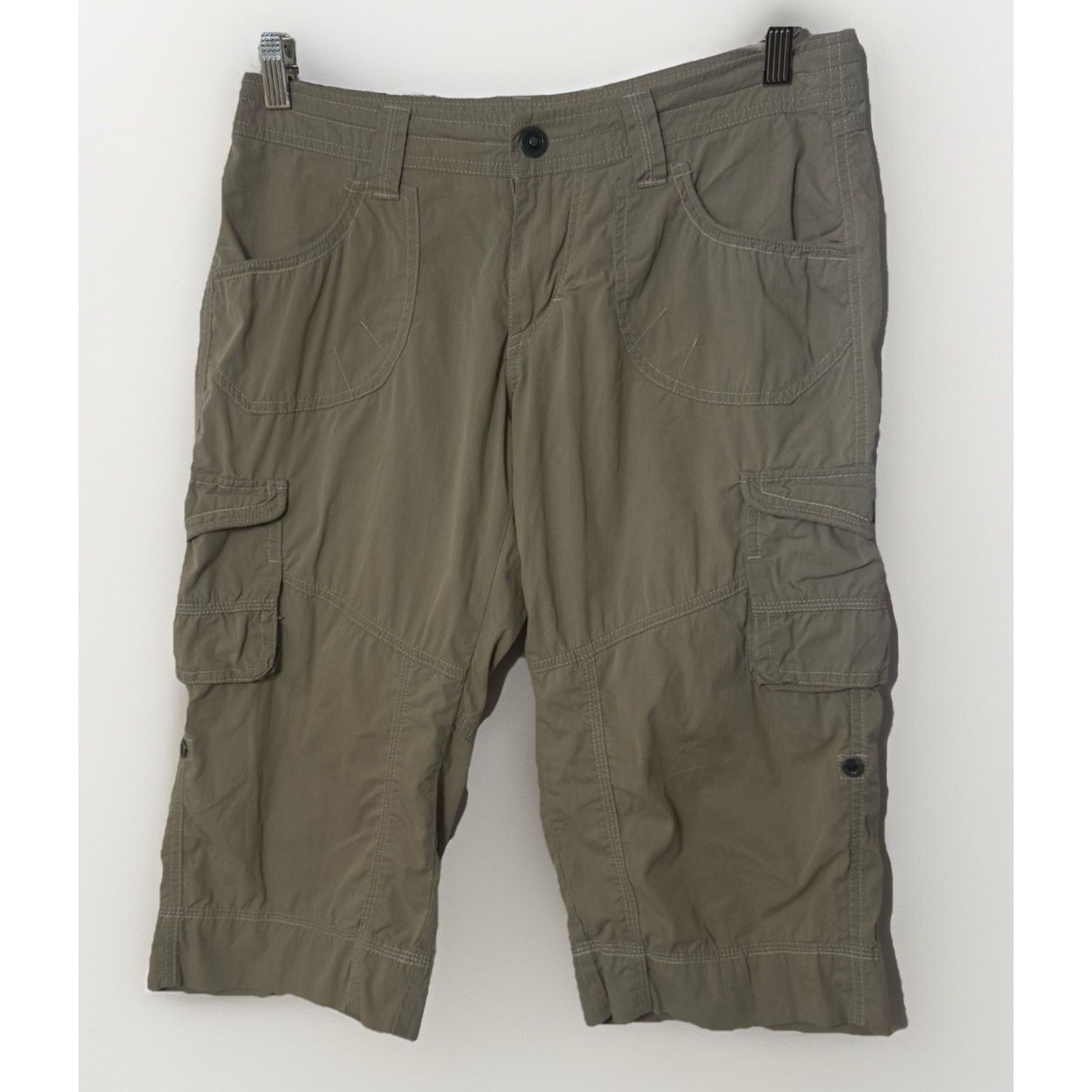 Kuhl Kuhl Kontra Shorts Khaki Capri Cargo Stretch Hiking Roll Up Size 28" / US 6 / IT 42 - 1 Thumbnail