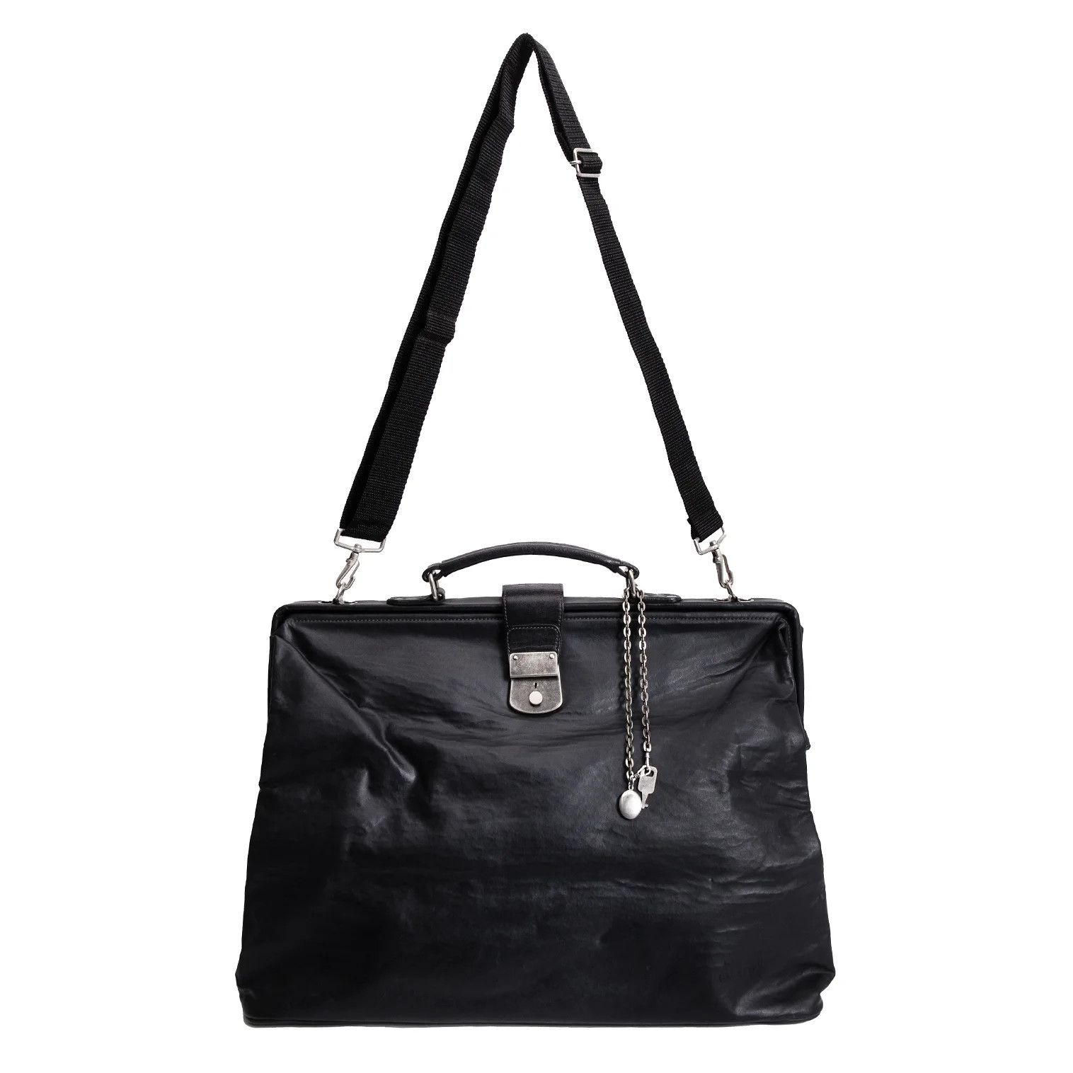 Jean Paul Gaultier Coated Doctor Bag with Frame in Black Size ONE SIZE - 2 Thumbnail