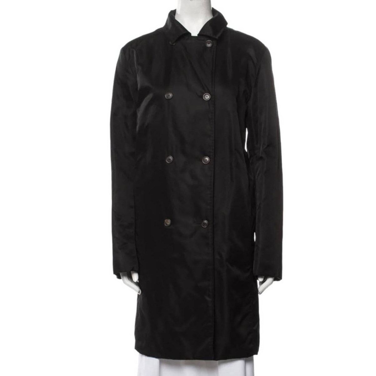 Max Mara 'S MAX MARA Black Trench Coat, Medium/US6 Size M / US 6-8 / IT 42-44 - 1 Thumbnail