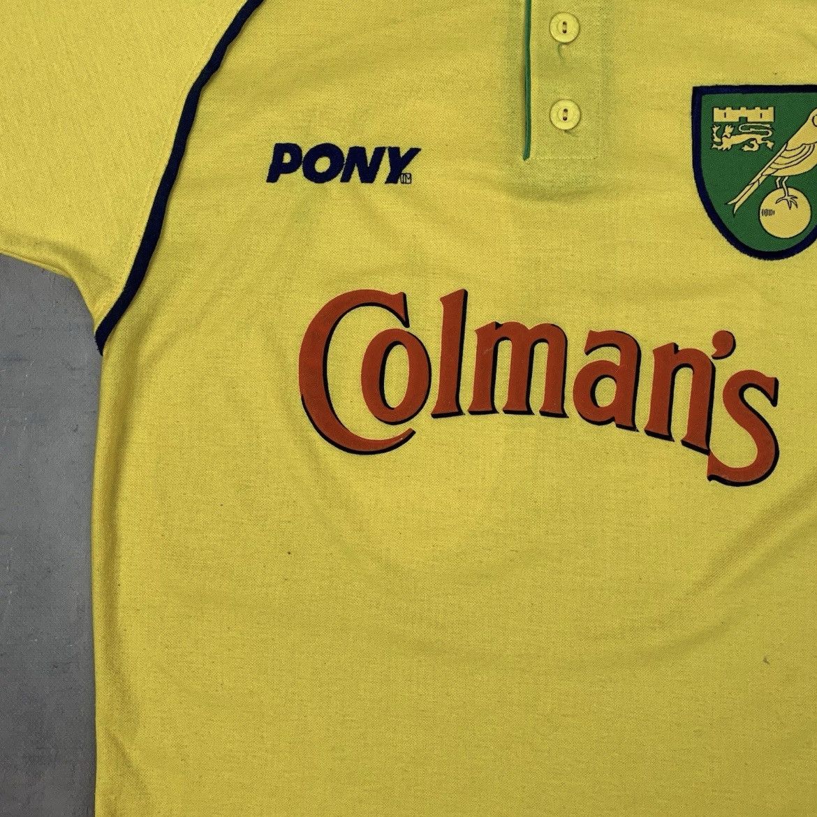 PONY Rare! #10 Norwich City Pony Vintage Soccer Jersey 1997 Size US S / EU 44-46 / 1 - 9 Thumbnail