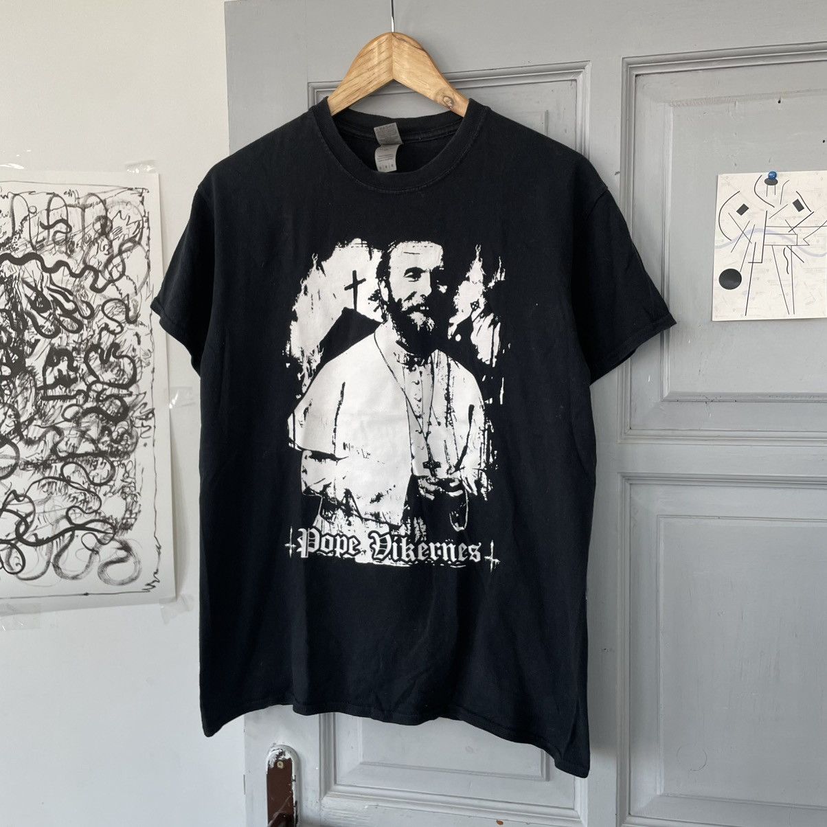 Band Tees Vintage Burzum Pope Vikernes Black Metal T-shirt Size US M / EU 48-50 / 2 - 1 Thumbnail