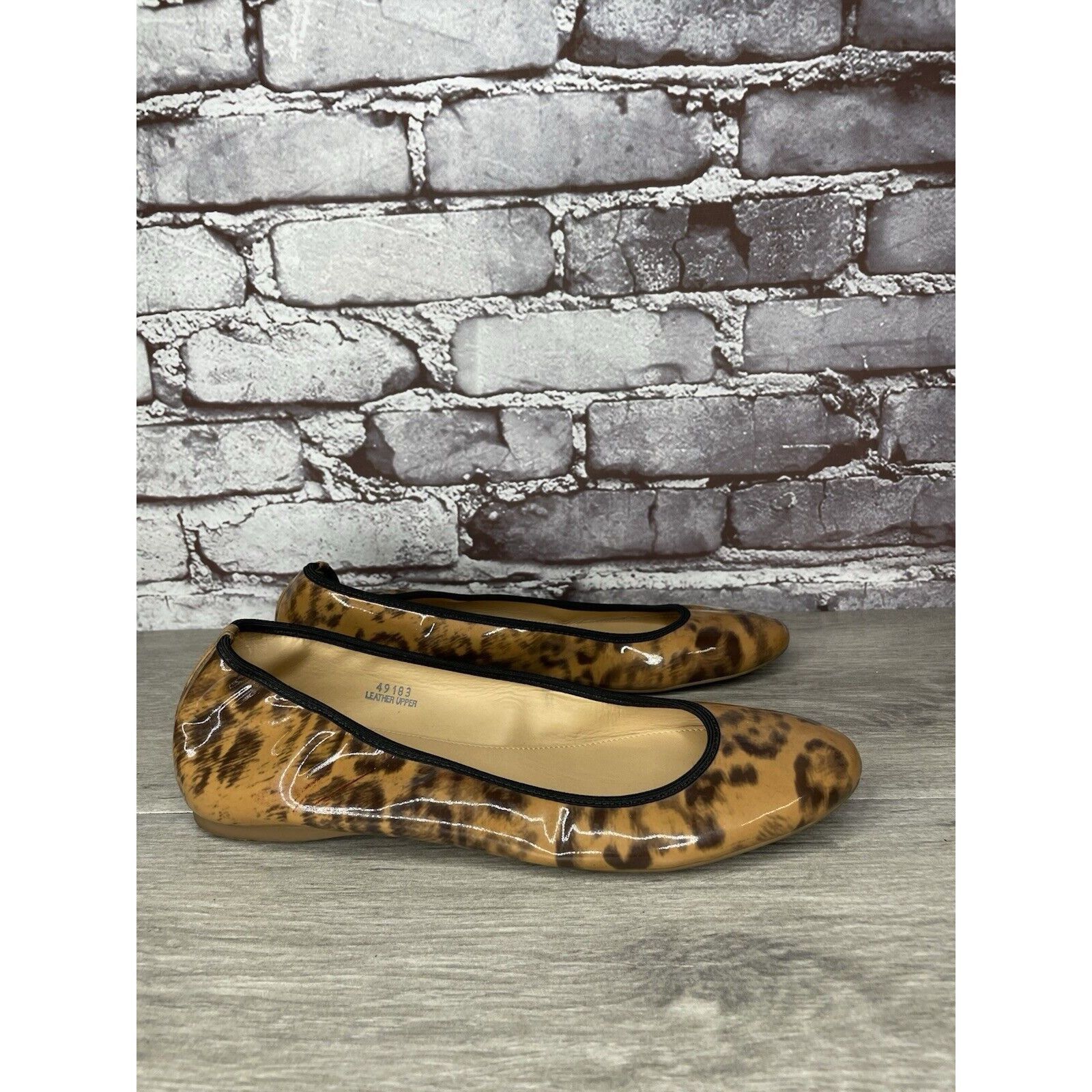 J.Crew J. Crew Caramel Animal Print Patent Leather Ballet Flats Wom Size US 9 / IT 39 - 12 Thumbnail