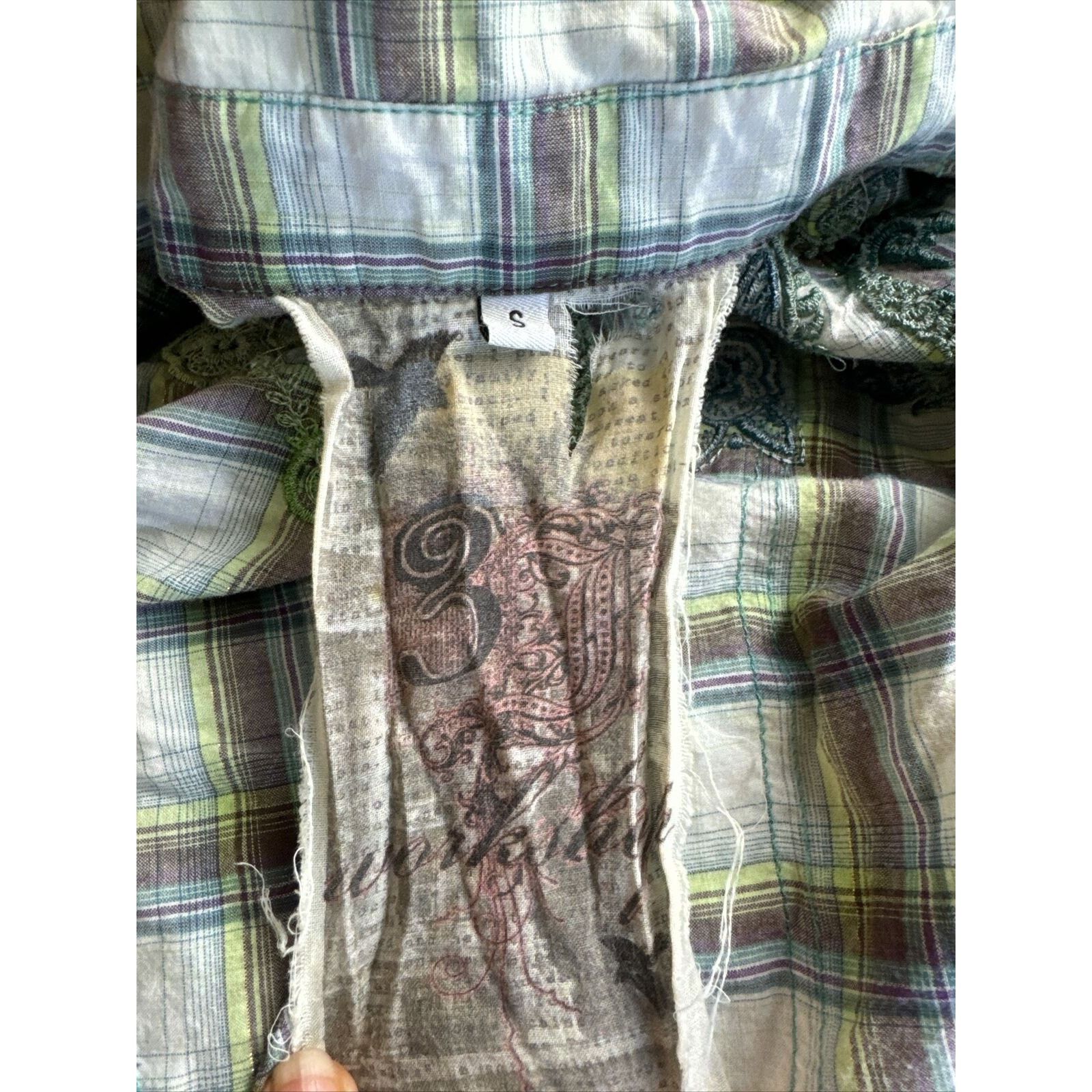 Johnny Was Johny Was 3J Workshop Women’s Plaid Embroidered Shirt Venice Size S / US 4 / IT 40 - 5 Thumbnail