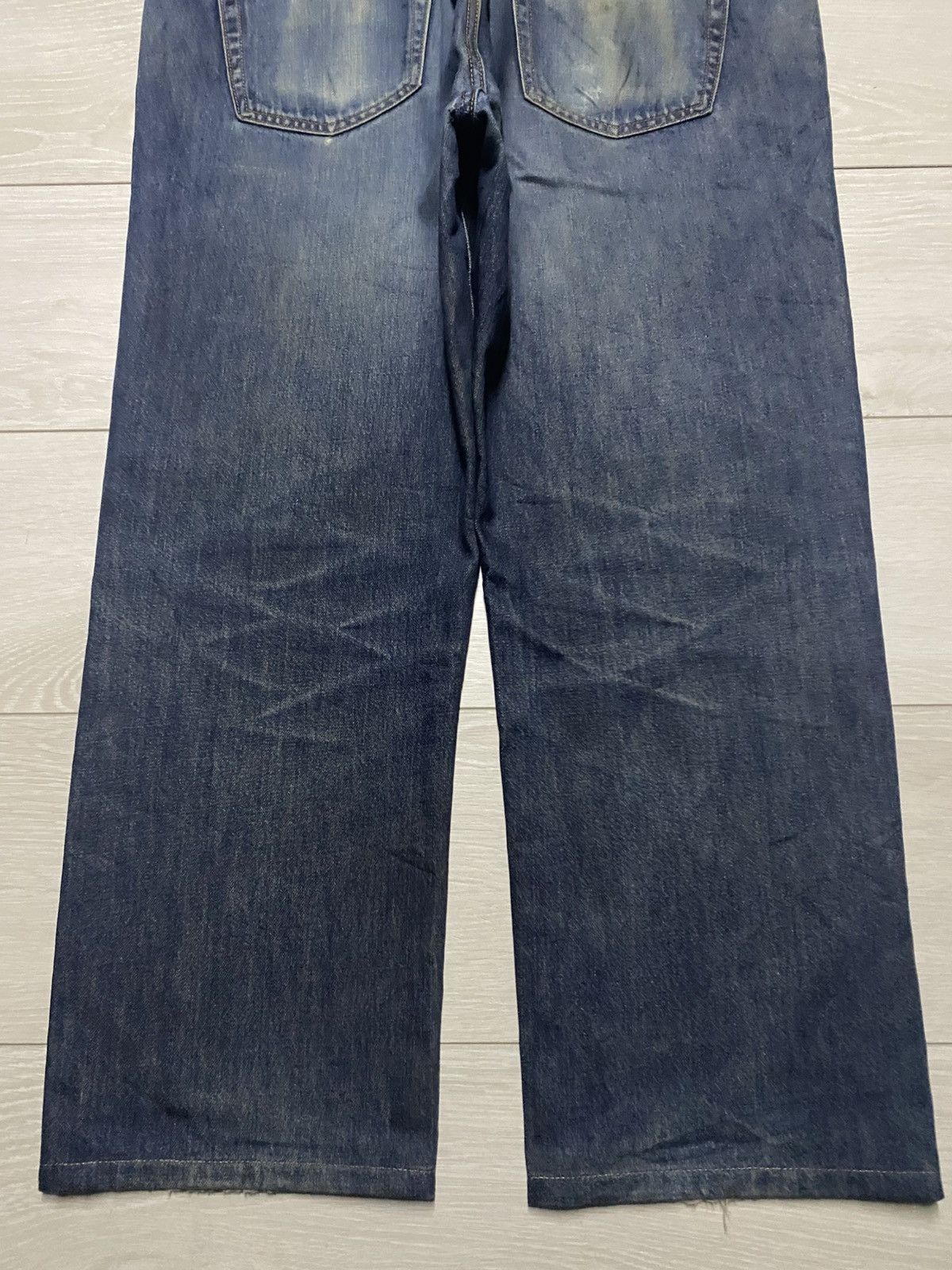 Undercover × Uniqlo Vintage Japanese Uniqlo Mud Wash Distressed Baggy Jeans Size US 37 - 6 Thumbnail