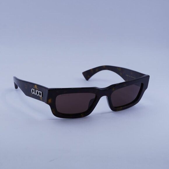 Gucci Gucci GG1838S 002 Sunglasses Dark Havana Cat Eye Frame Size ONE SIZE - 5 Thumbnail