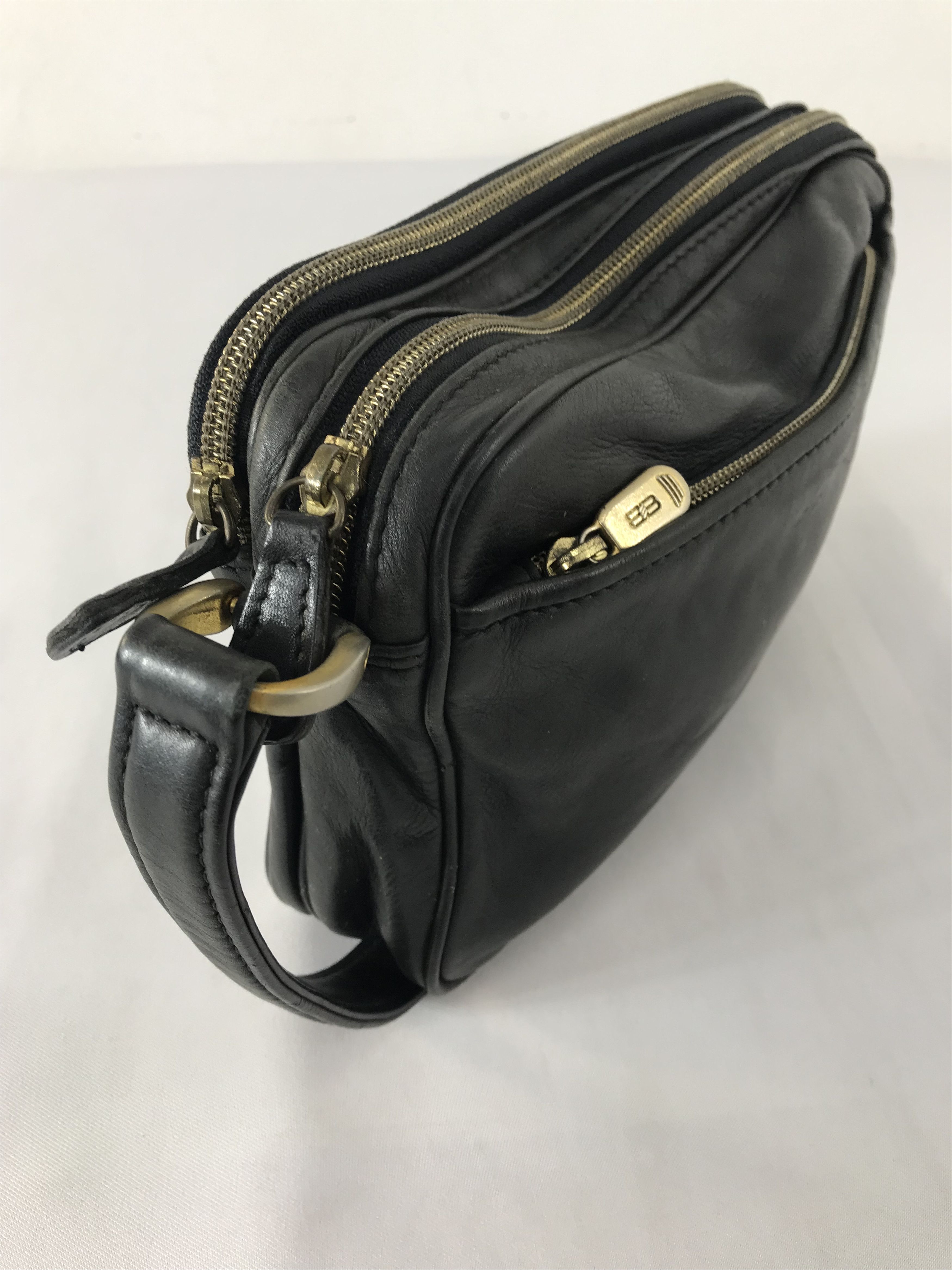 Balenciaga Balenciaga BB Black Leather Second Clutch Wristlet Bag Size ONE SIZE - 2 Thumbnail