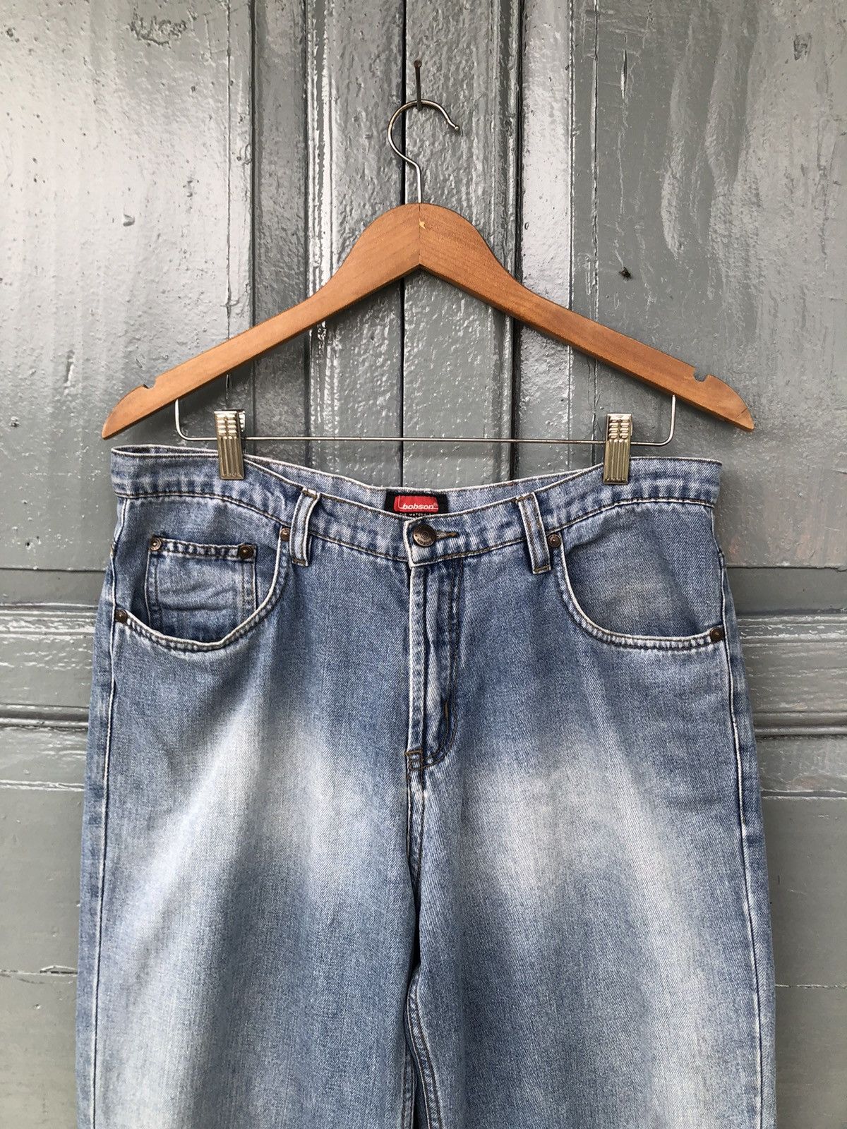 Japanese Brand × Vintage Vintage Bobson Loose Denim Pants Size US 33 - 3 Thumbnail