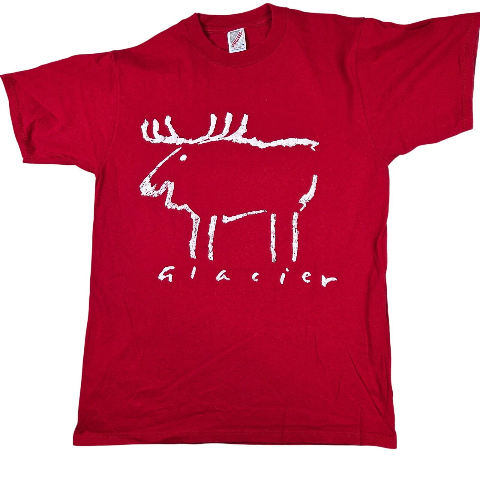 Jerzees Vintage Glacier Moose Graphic Tee USA Made Large Size US L / EU 52-54 / 3 - 1 Thumbnail