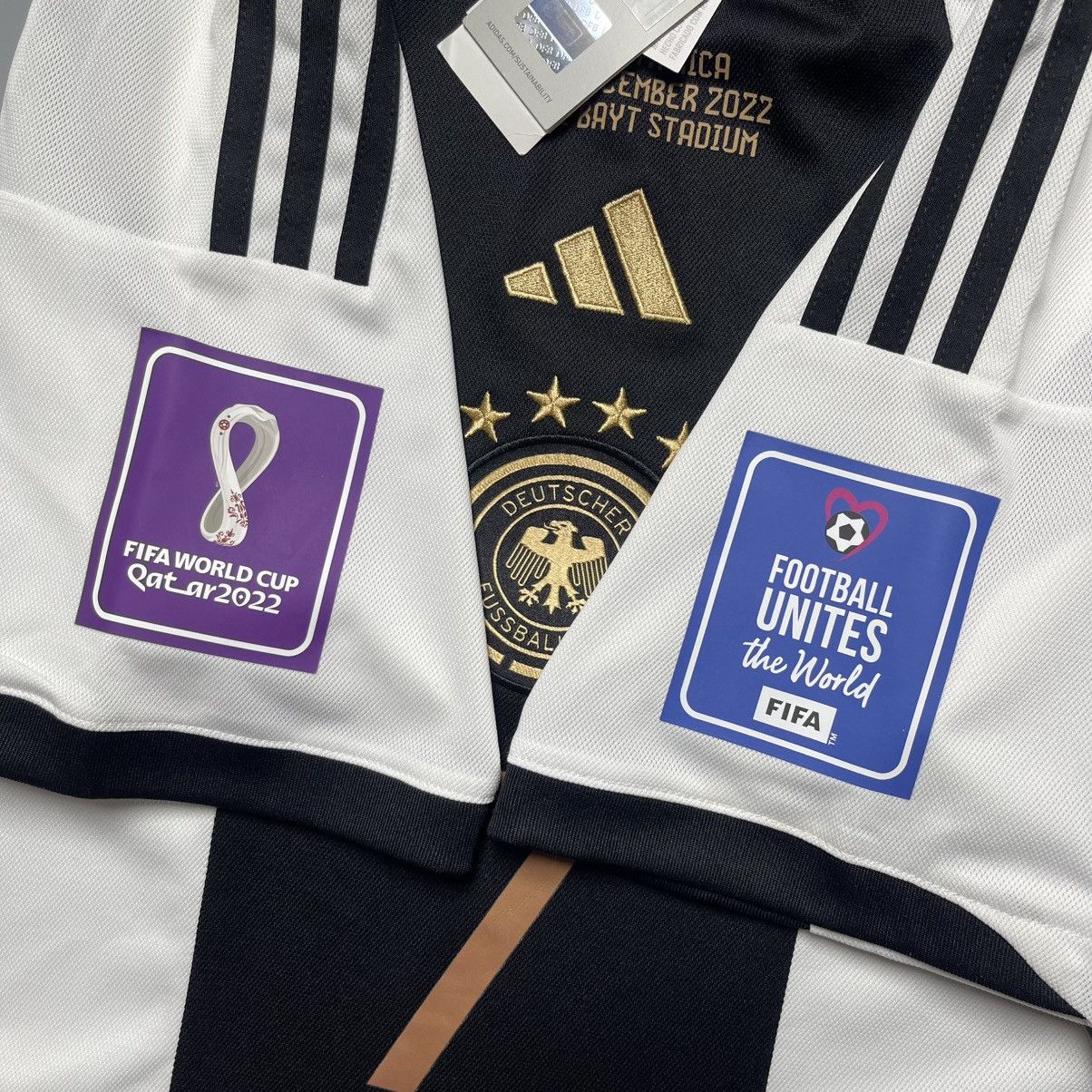 Adidas GERMANY ADIDAS 2022 WORLD CUP SOCCER HOME JERSEY #7 HAVERTZ Size US L / EU 52-54 / 3 - 8 Thumbnail