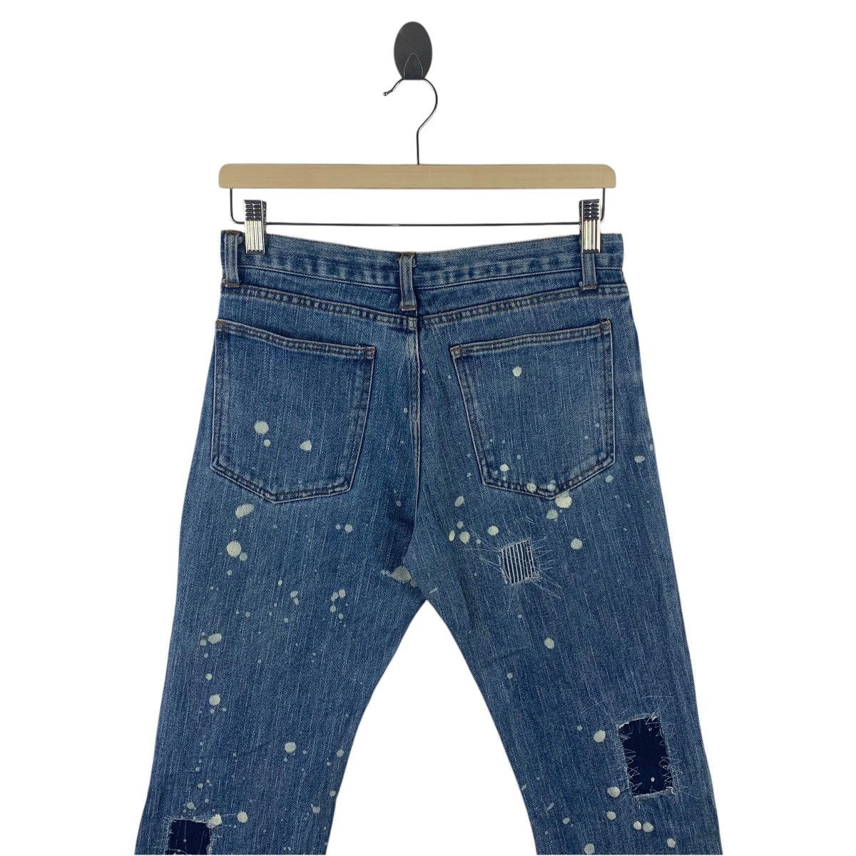 Japanese Brand JTU japanesebrand painter patcher blue jeans Size 29" - 16 Thumbnail