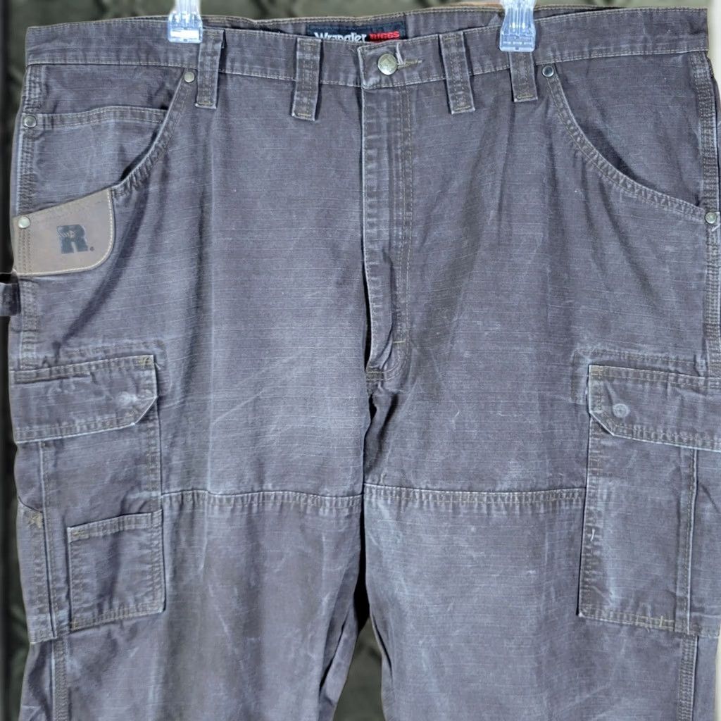 Wrangler Wrangler Riggs Pants Men 44x32 Brown Ranger Cargo Ripstop Cordura Carpenter Work Size US 44 / EU 60 - 1 Thumbnail