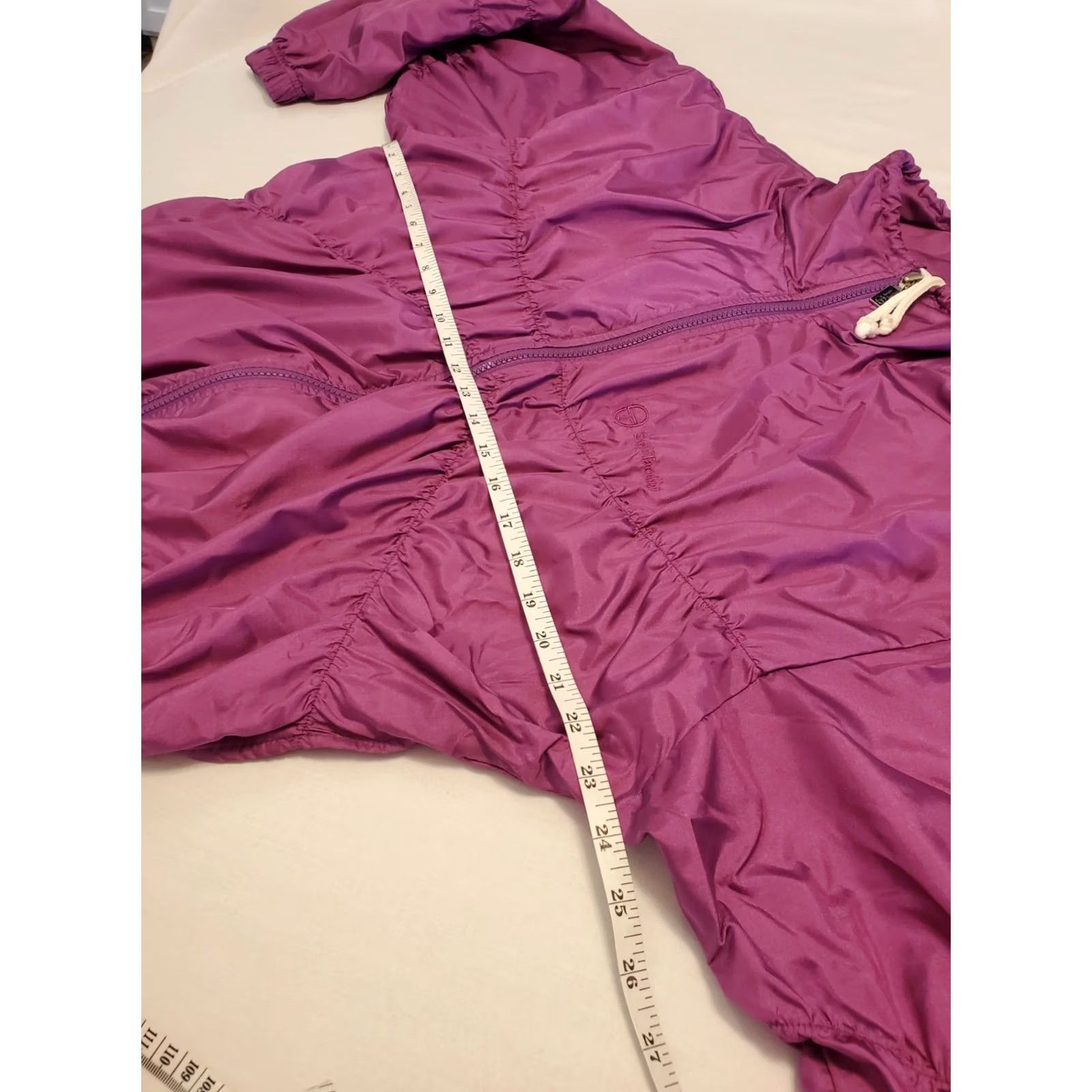 Sergio Tacchini VINTAGE Sergio Tacchini Track Jacket Womens Batwing 70s Purple Purple/Pink Full Zip Pockets Size 8 70s Theme Womens Size M / US 6-8 / IT 42-44 - 7 Thumbnail