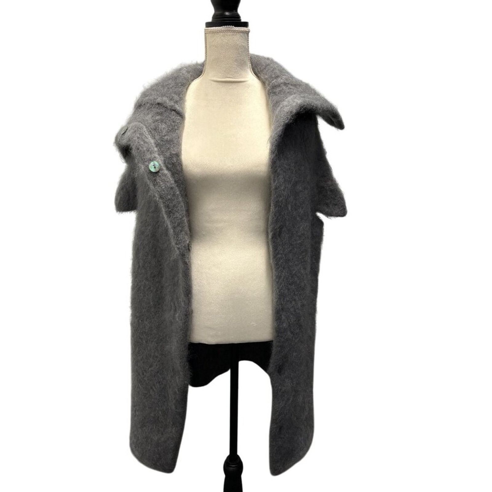 Maison Margiela Maison Margiela Wool-Blend Gray Sleeveless Coat Size M Size M / US 6-8 / IT 42-44 - 3 Thumbnail
