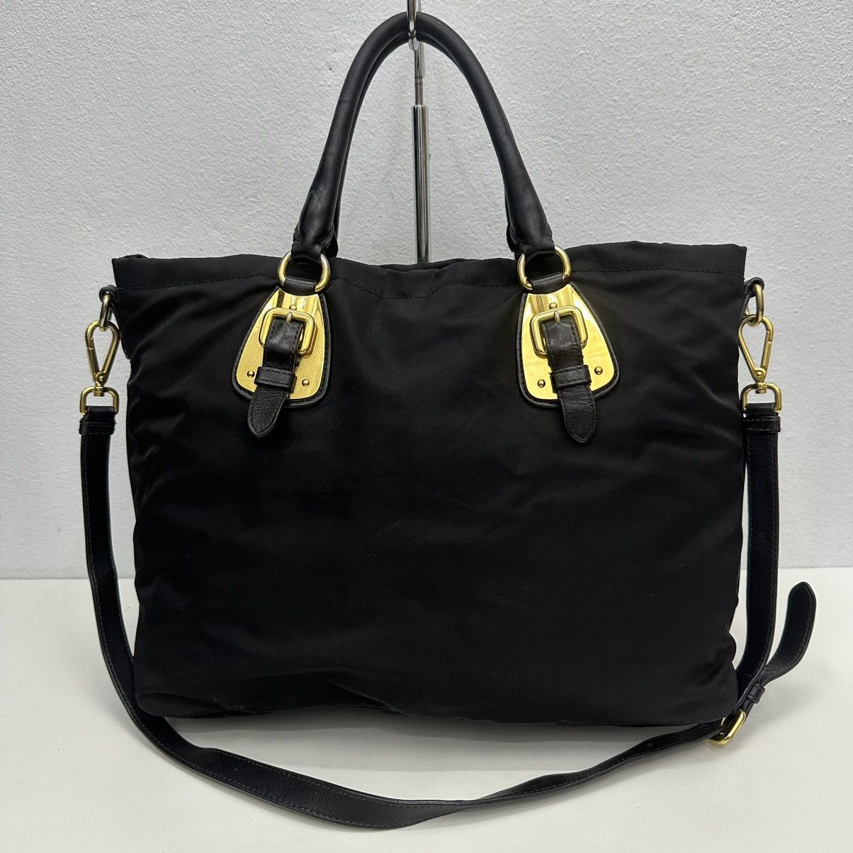 Prada ‼️LASTDROP‼️ AUTHENTIC PRADA TESSUTO CALF TOTE WITH LONG STRAP Size ONE SIZE - 3 Thumbnail