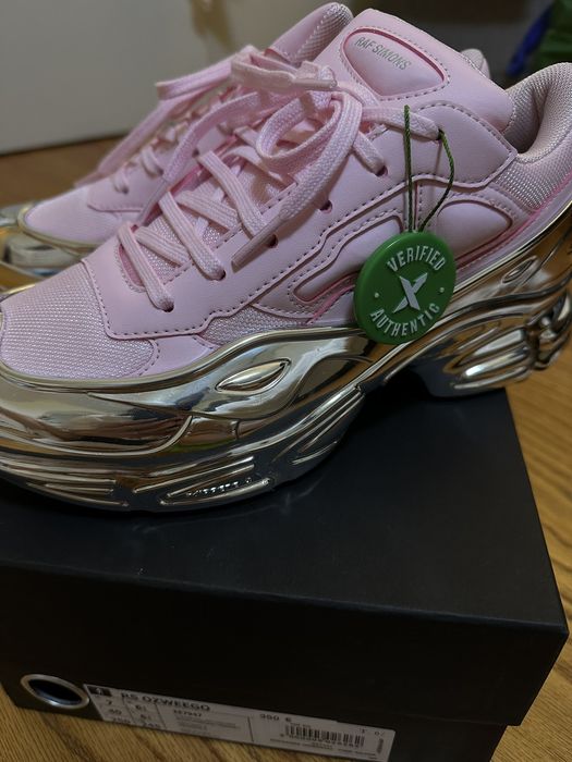 Adidas ozweego raf simons clear pink sale silver metallic