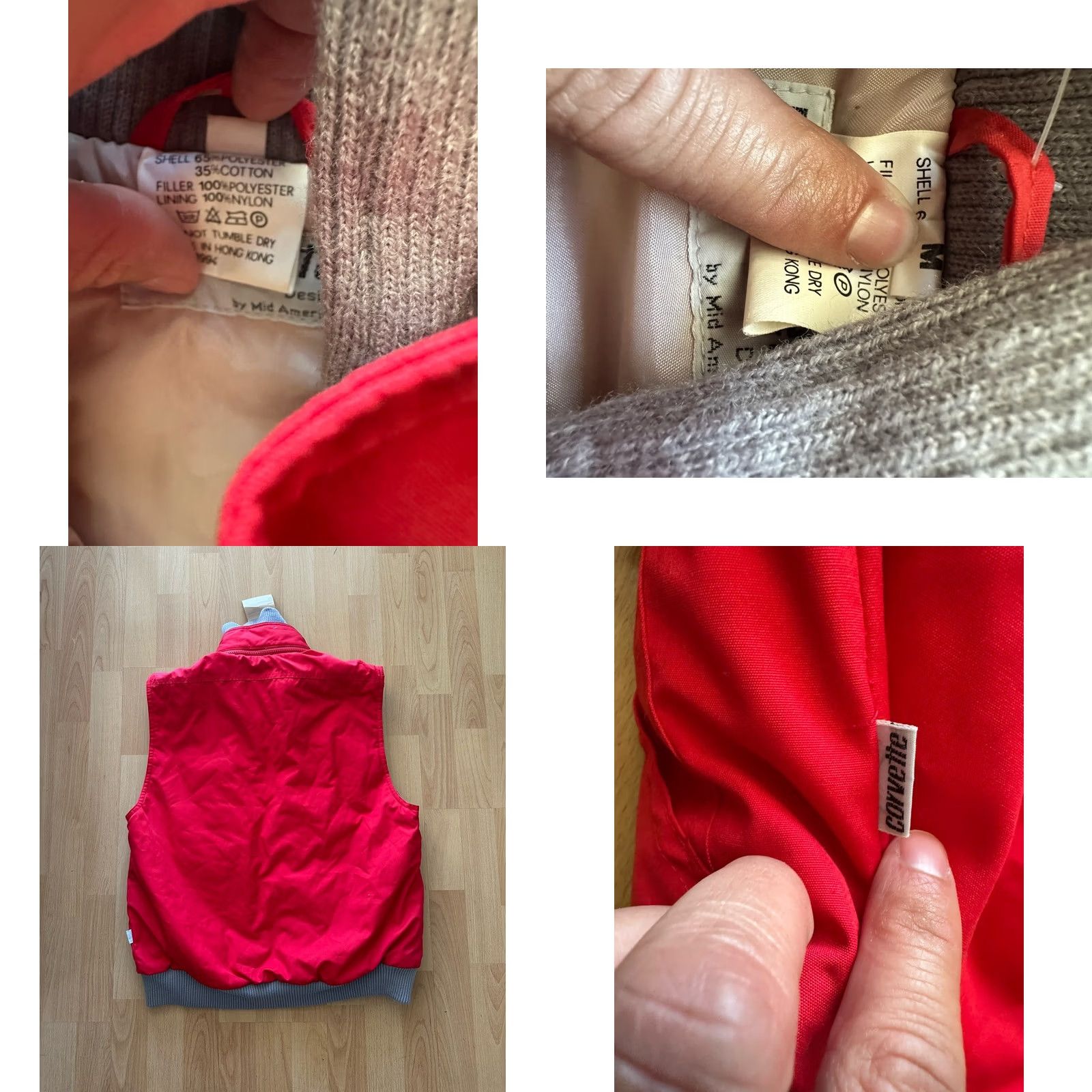 Vintage VINTAGE 80s Midamerica Very Red Nylon Puffer Jacket Ski Men M NWT Size US M / EU 48-50 / 2 - 8 Thumbnail