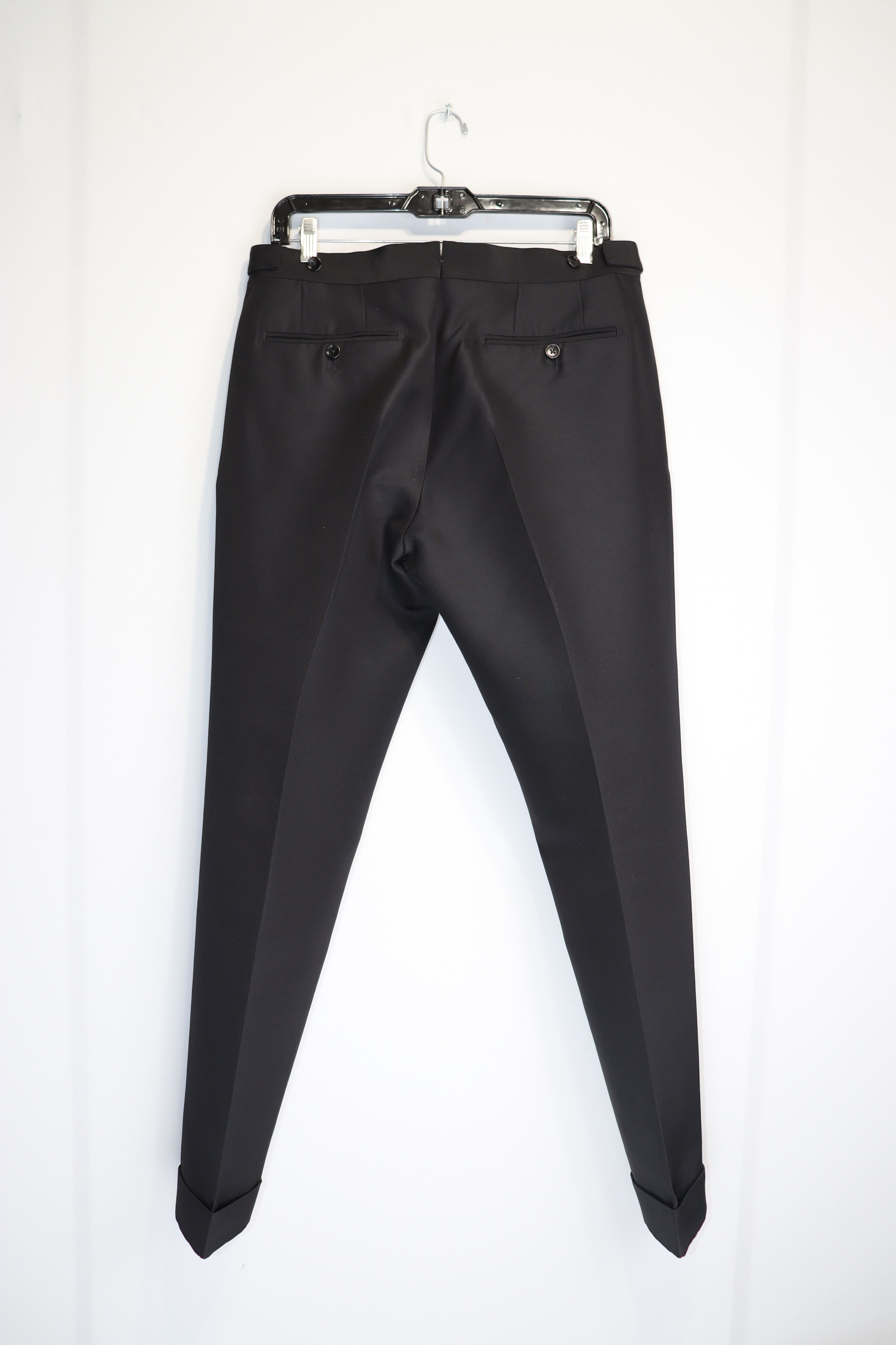 Tom Ford o1rshd1 Belted Formal Slacks / Trousers in Black Size US 30 / EU 46 - 9 Thumbnail