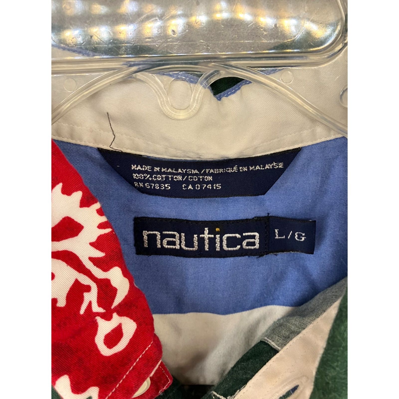 Nautica Vintage Nautica Hawaiian Shirt Men’s L Short Sleeve Cotton Floral 90s Retro Size US L / EU 52-54 / 3 - 3 Thumbnail