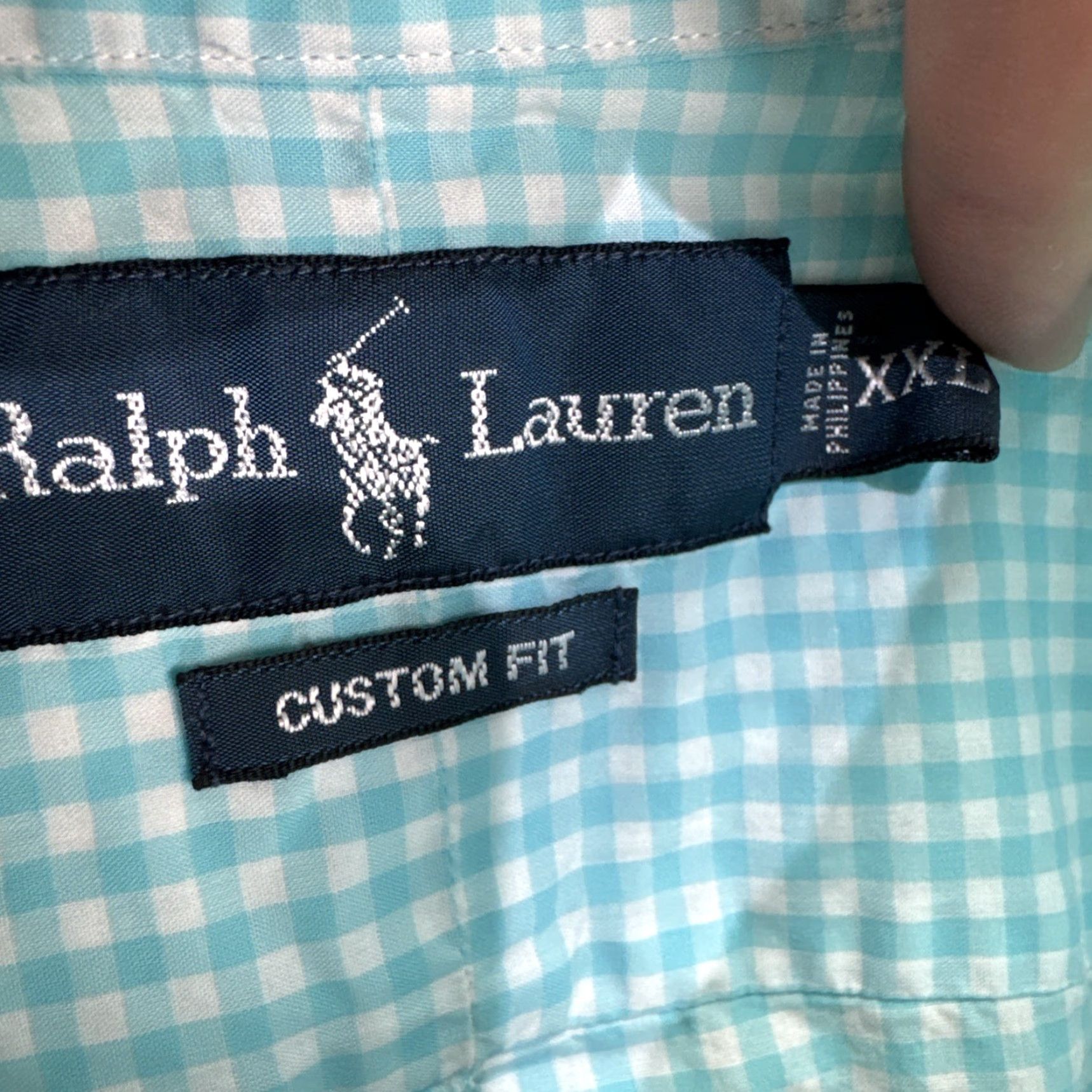 Ralph Lauren VINTAGE Ralph Lauren Plaid Button-Up Shirt Mens 3XL Blue Short Sleeve Classic Fit Preppy Size US XXL / EU 58 / 5 - 2 Thumbnail