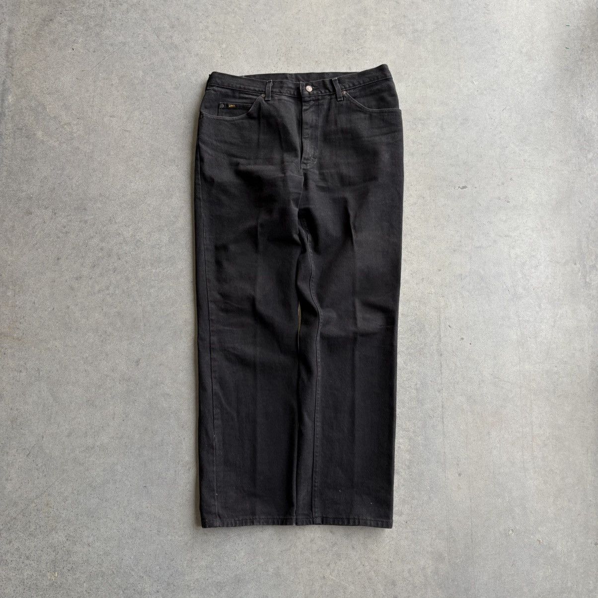 Lee × Levi's × Vintage Vintage 80's Lee Jeans Wrangler Boot Cut Style 38x34 Black Size US 38 / EU 54 - 8 Thumbnail