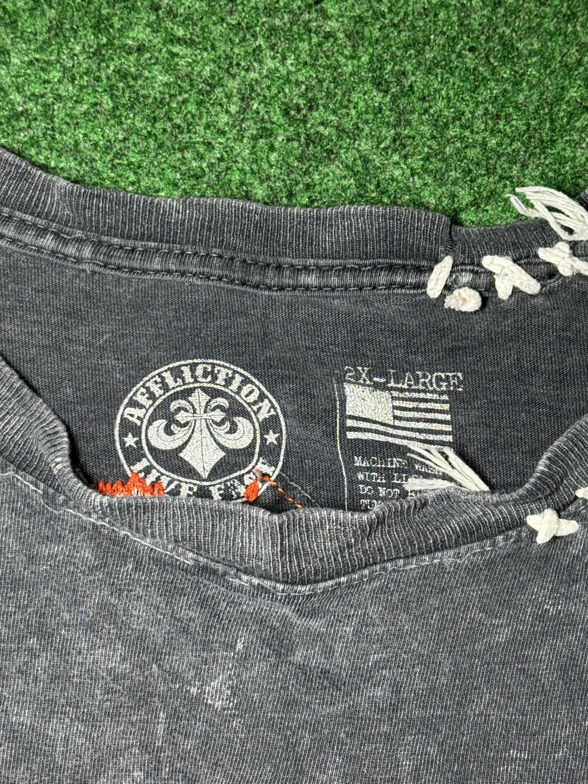 Affliction Y2K Affliction Skull Biker Chopper 2XL Grunge Faded T Shirt Size US XXL / EU 58 / 5 - 5 Thumbnail