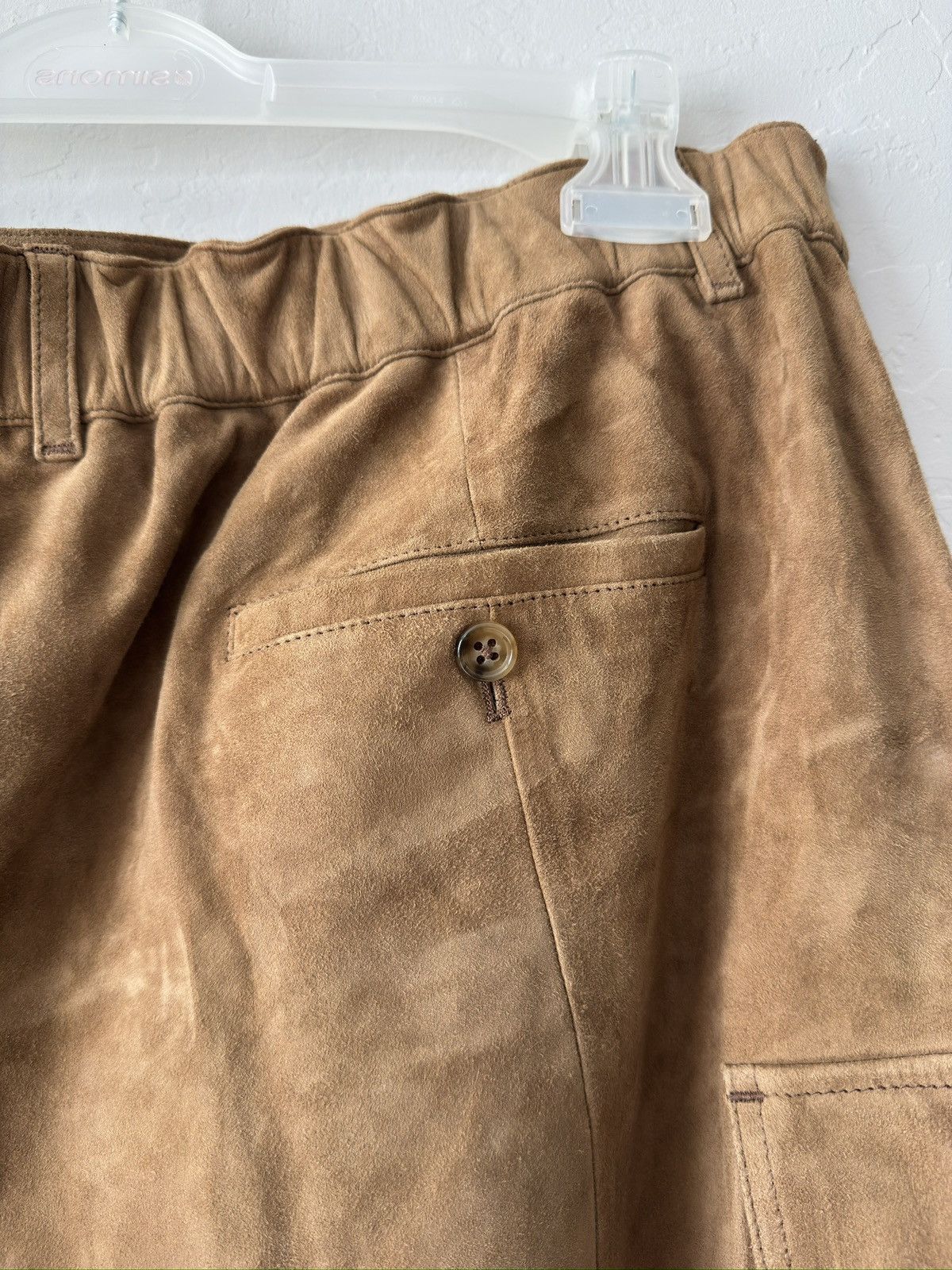 Todd Snyder $1600 Tan Lamb Suede Cargo Shorts Size US 36 / EU 52 - 5 Thumbnail